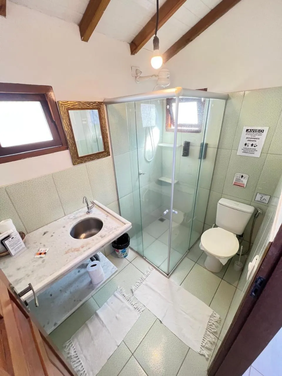 Shower in Pousada Pandoro