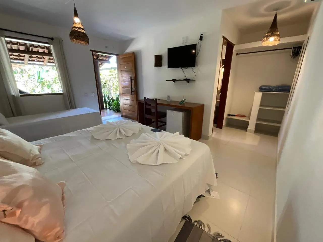 TV and multimedia, Bed in Pousada Pandoro