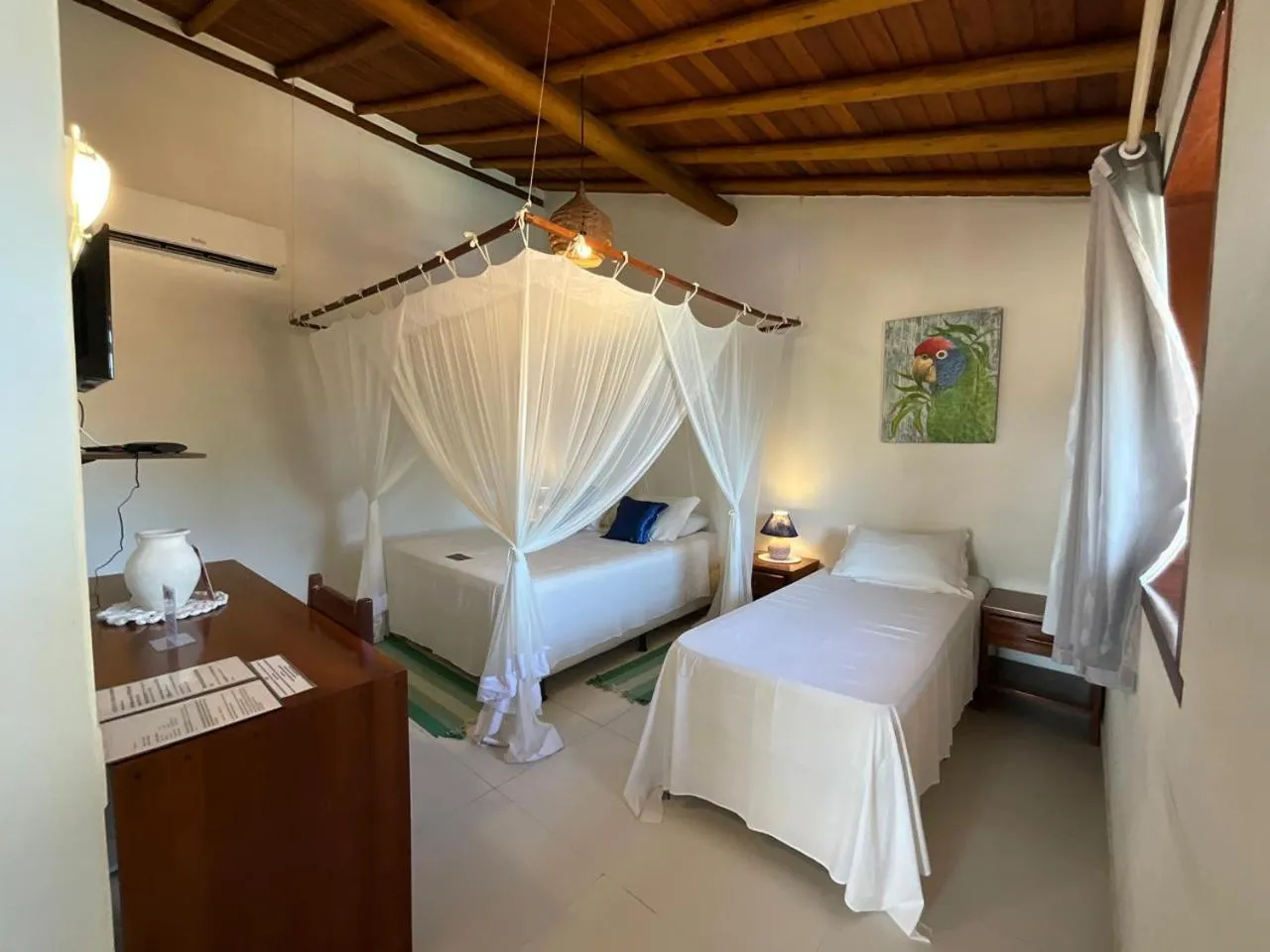 Bed in Pousada Pandoro