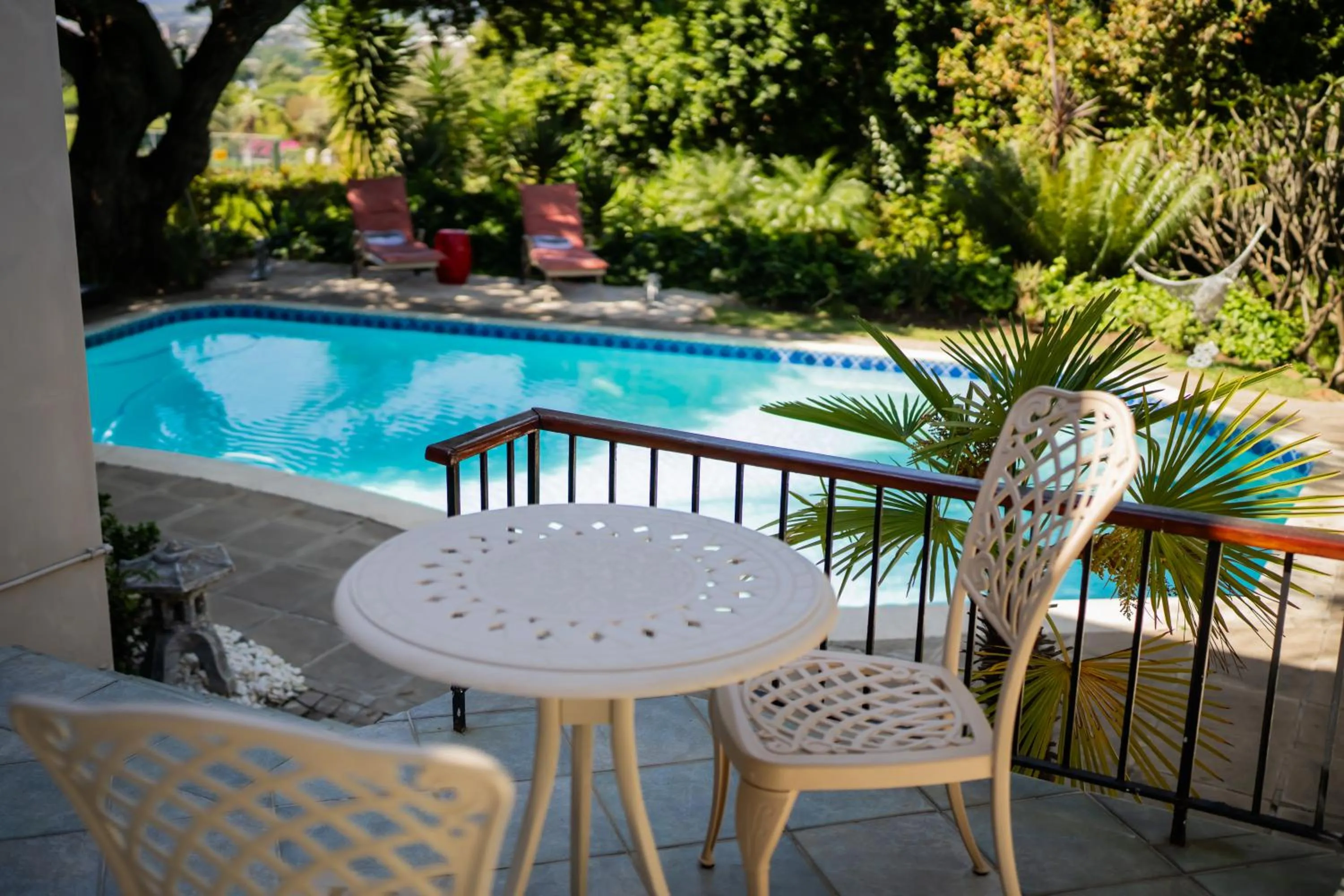 Garden in De Wingerd Wijnland Lodge