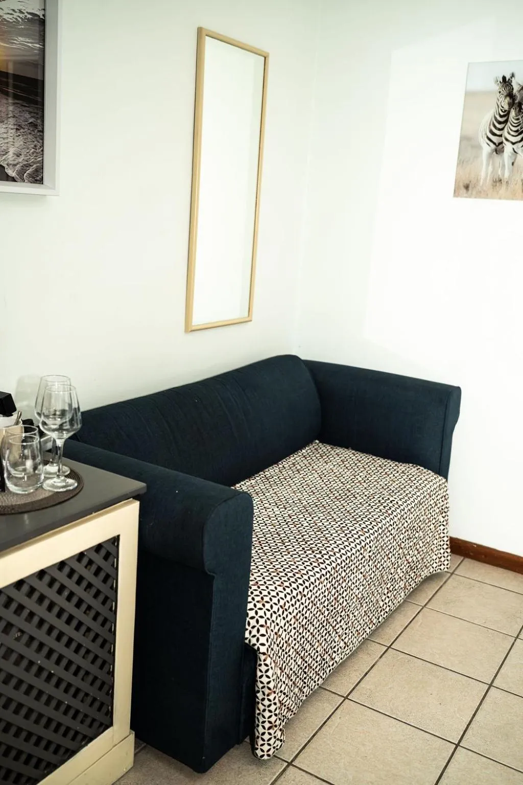 Seating area in De Wingerd Wijnland Lodge