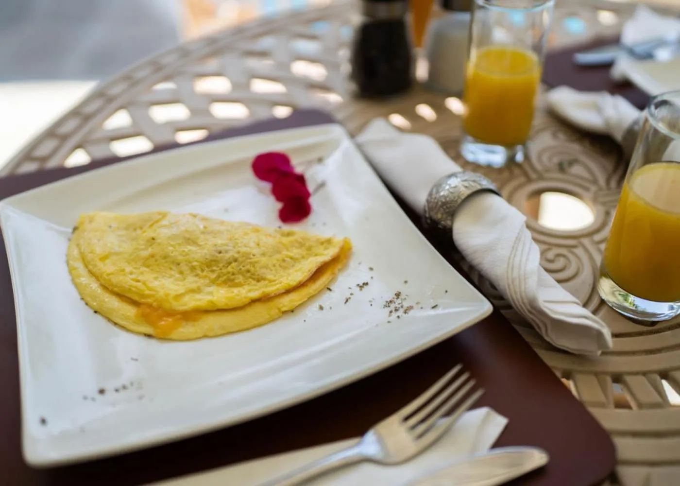 Food and drinks in De Wingerd Wijnland Lodge