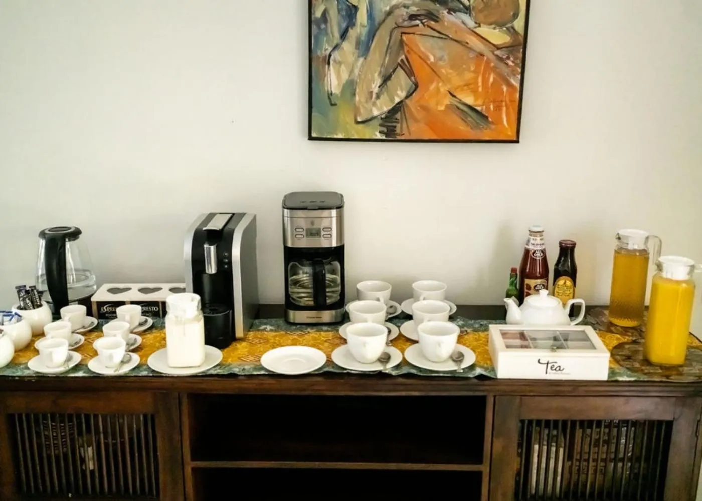 Coffee/tea facilities in De Wingerd Wijnland Lodge