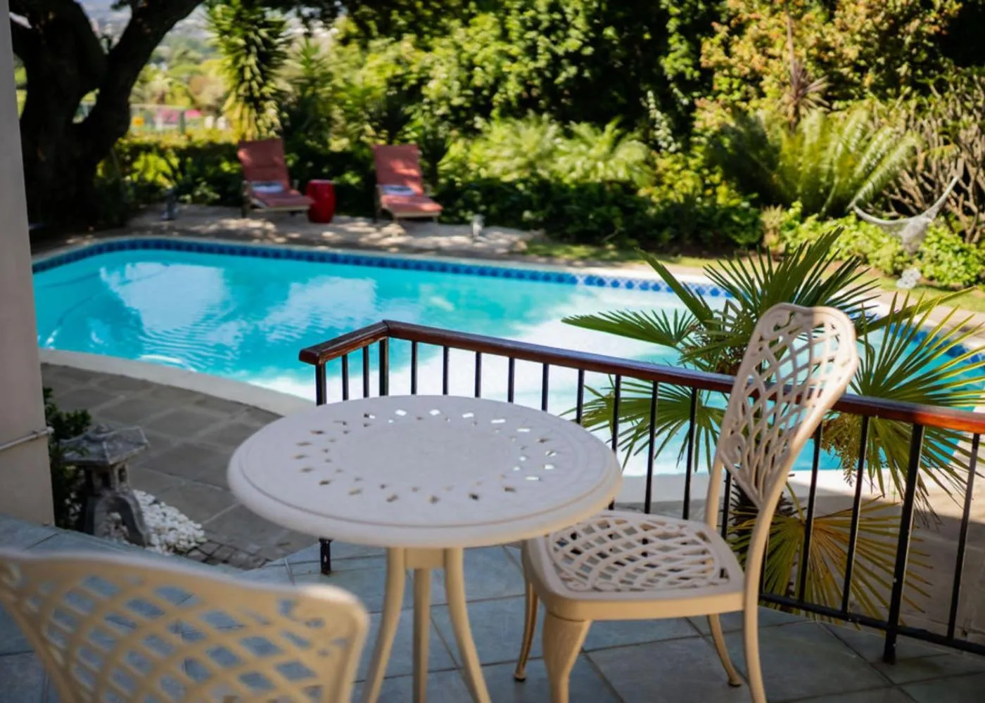 Dining area in De Wingerd Wijnland Lodge