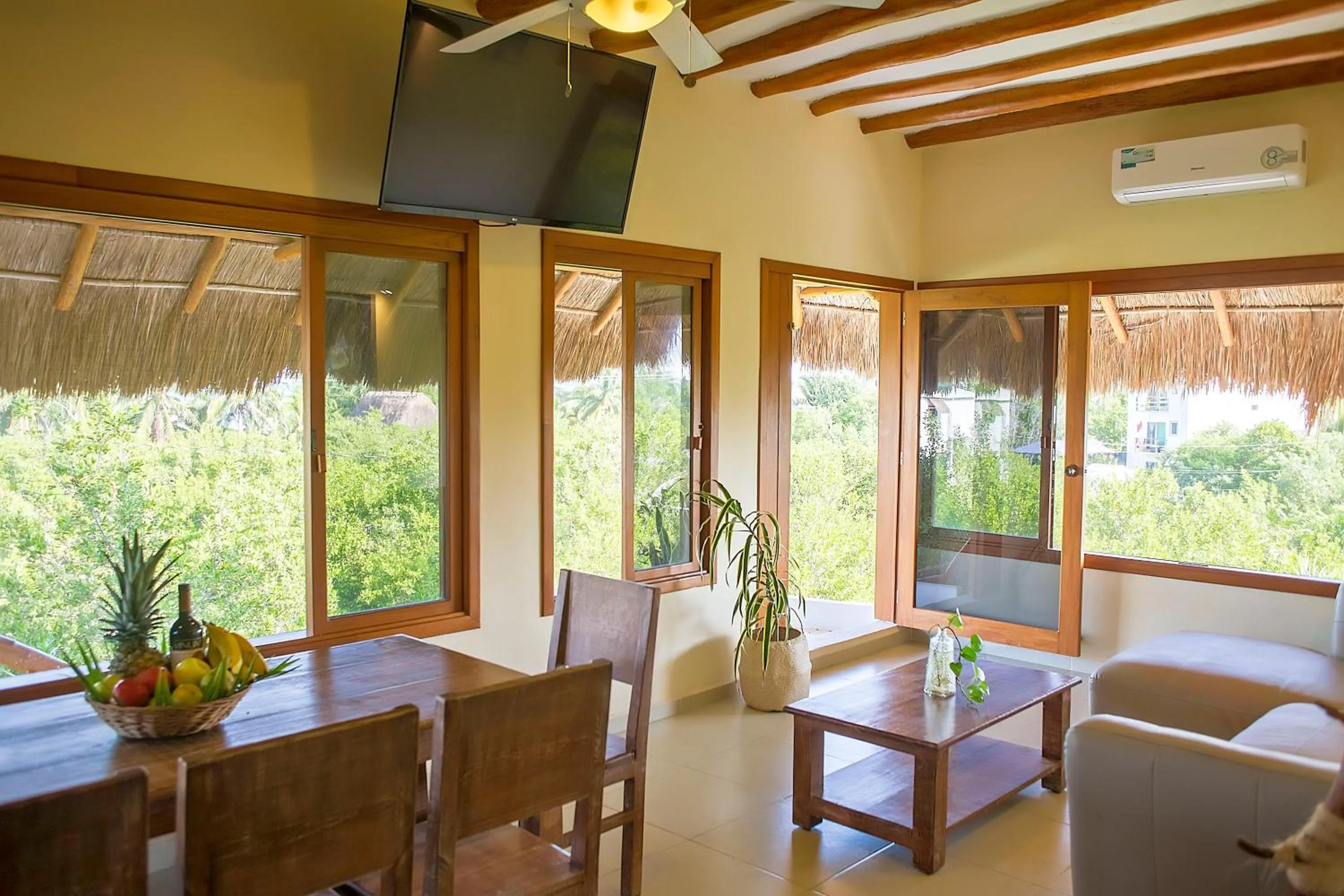 Living room in Holbox Deluxe Apartments