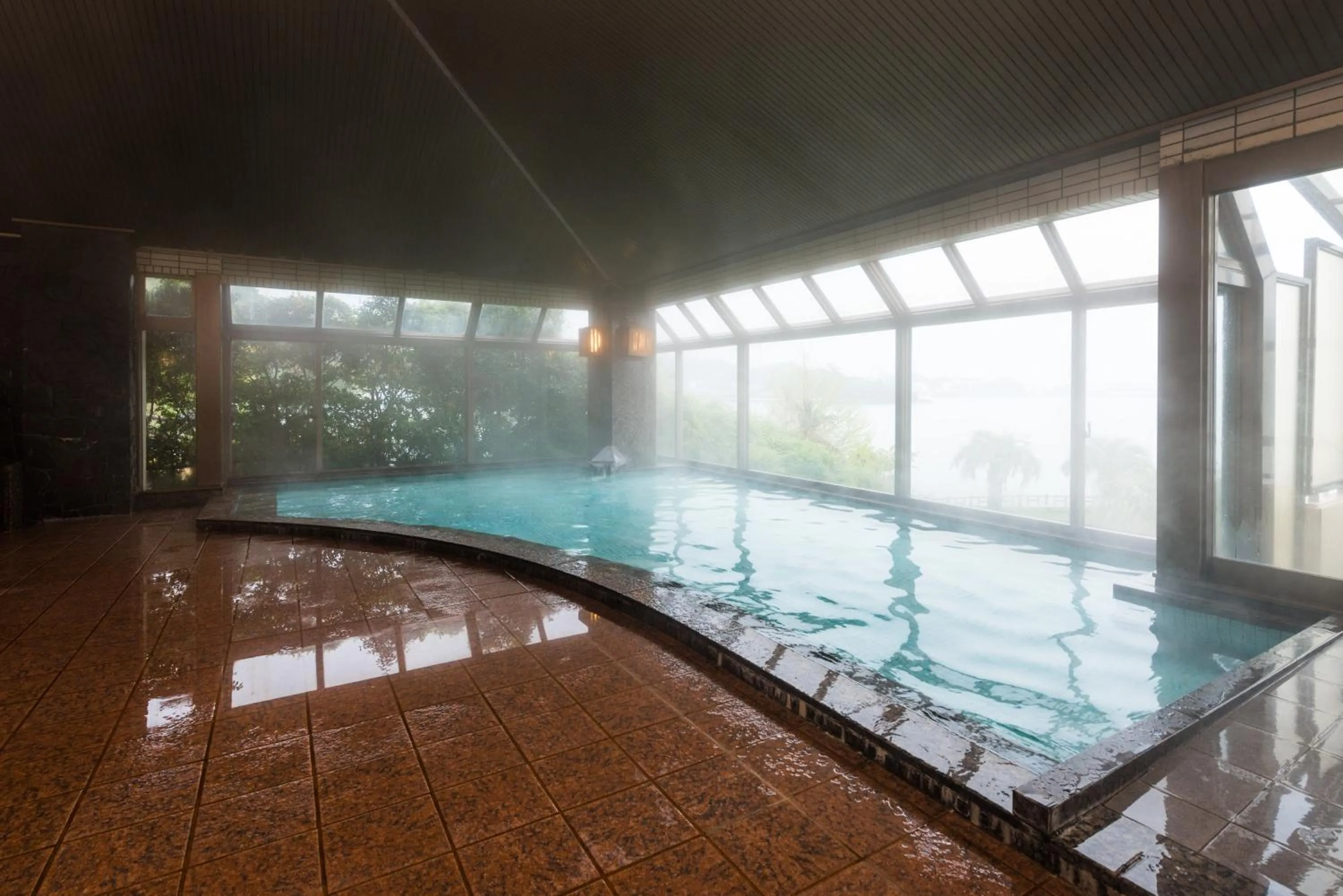 Hot Spring Bath in Toba Seaside Hotel