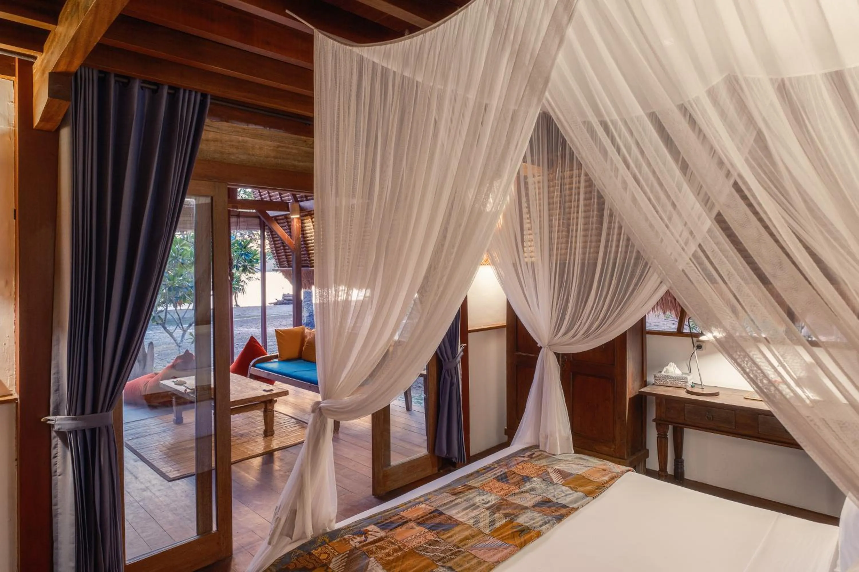Bed in Gili Asahan Eco Lodge & Restaurant