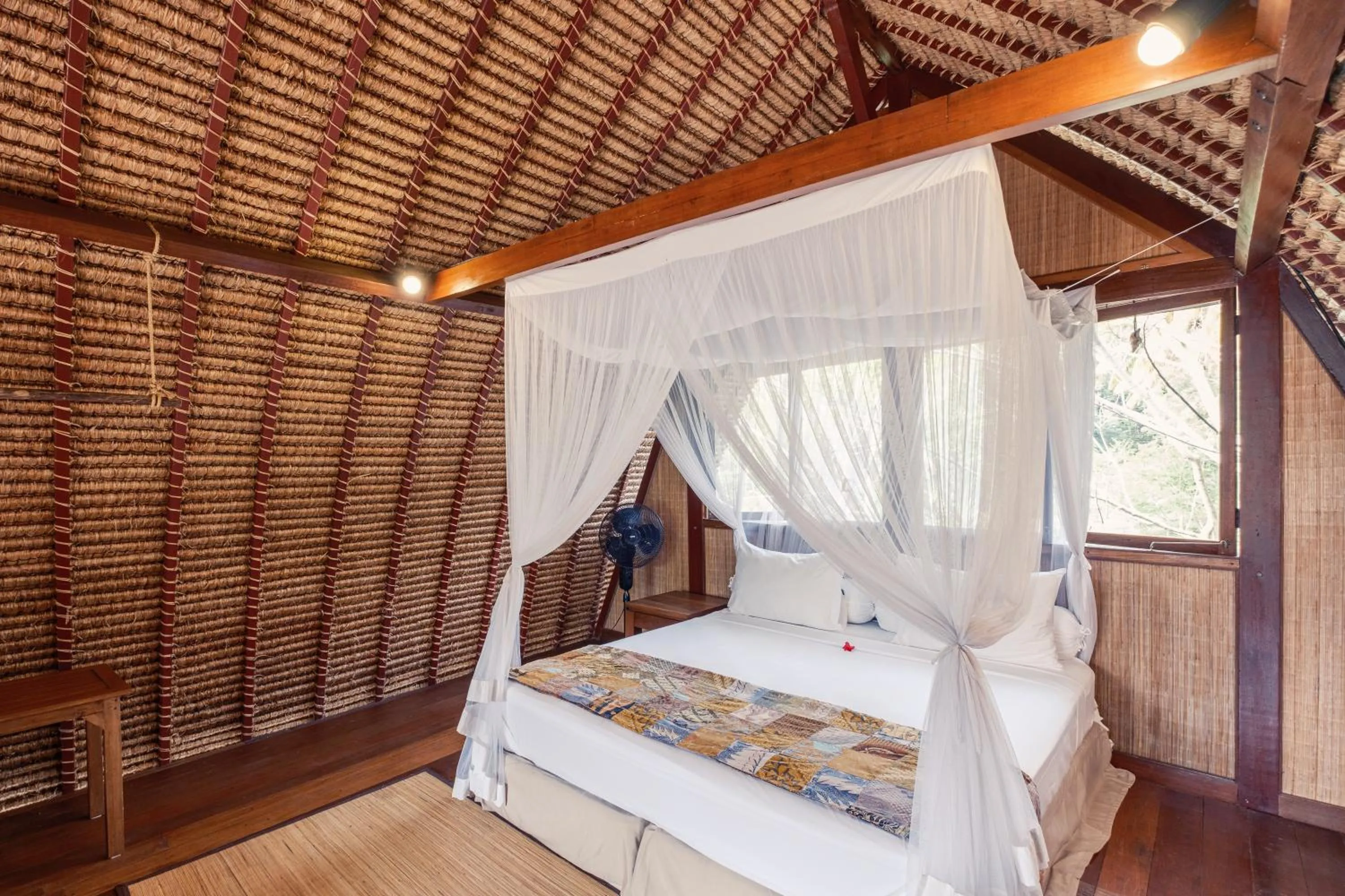 Bed in Gili Asahan Eco Lodge & Restaurant