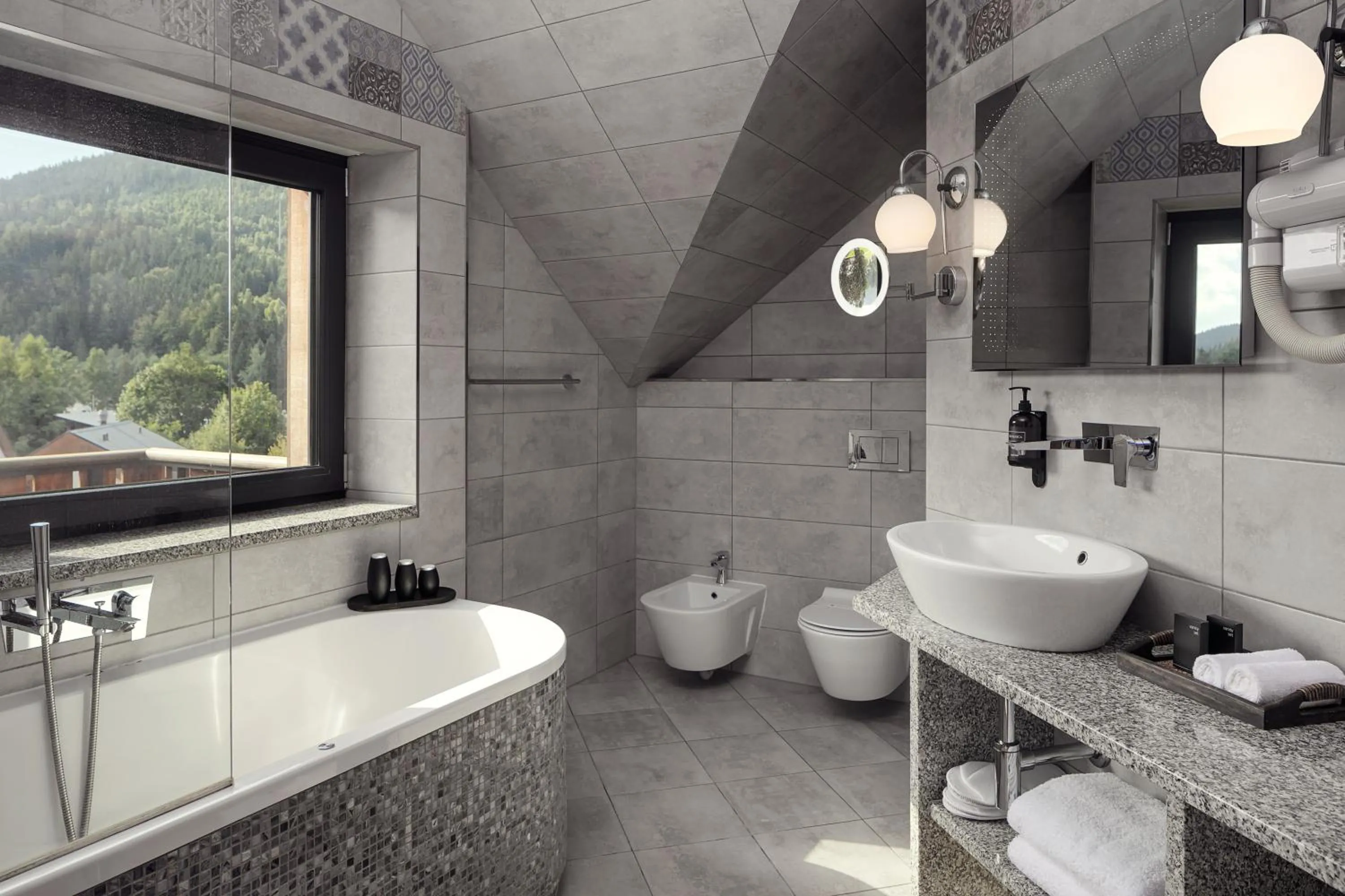 Bathroom in Hotel Friuli