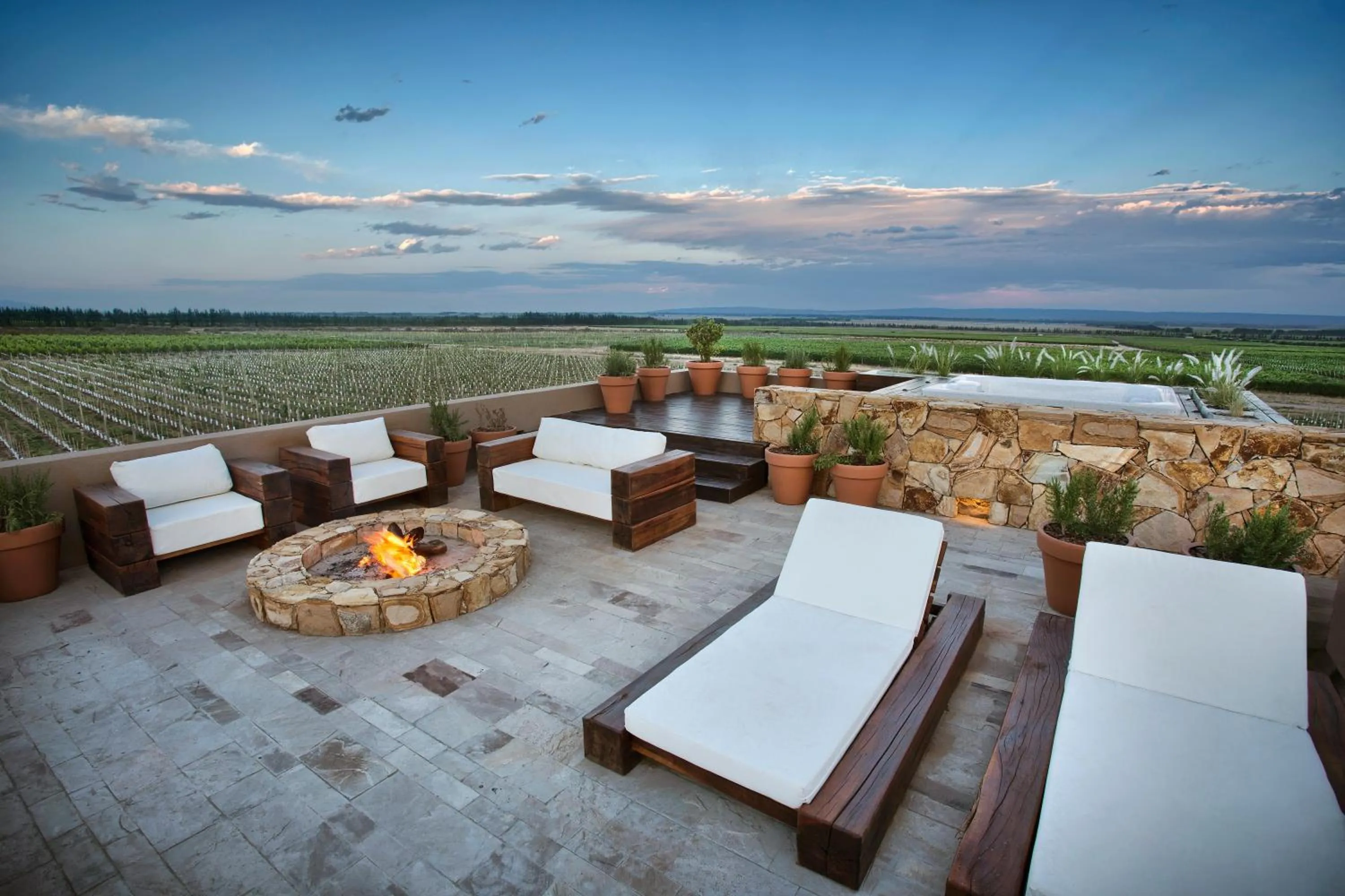 Patio in Rosell Boher Winery Lodge & Spa