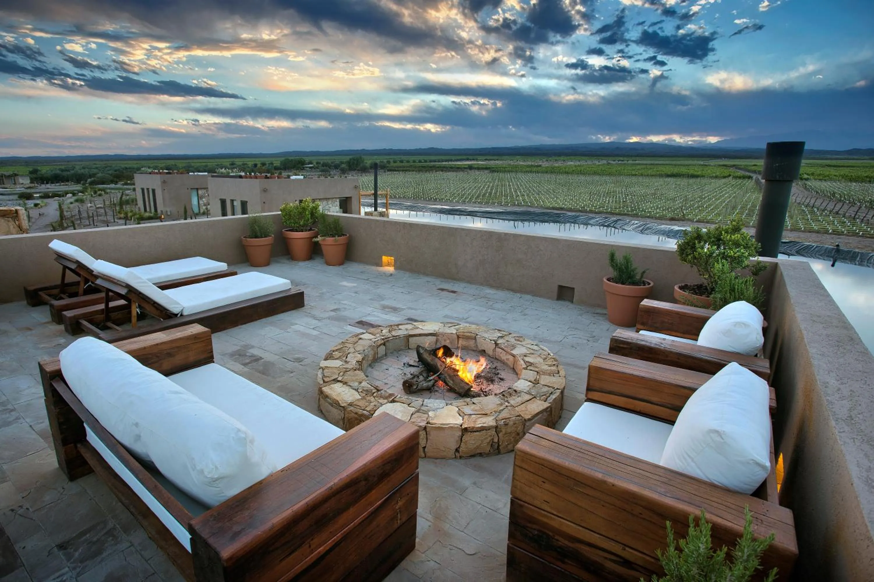 Patio in Rosell Boher Winery Lodge & Spa