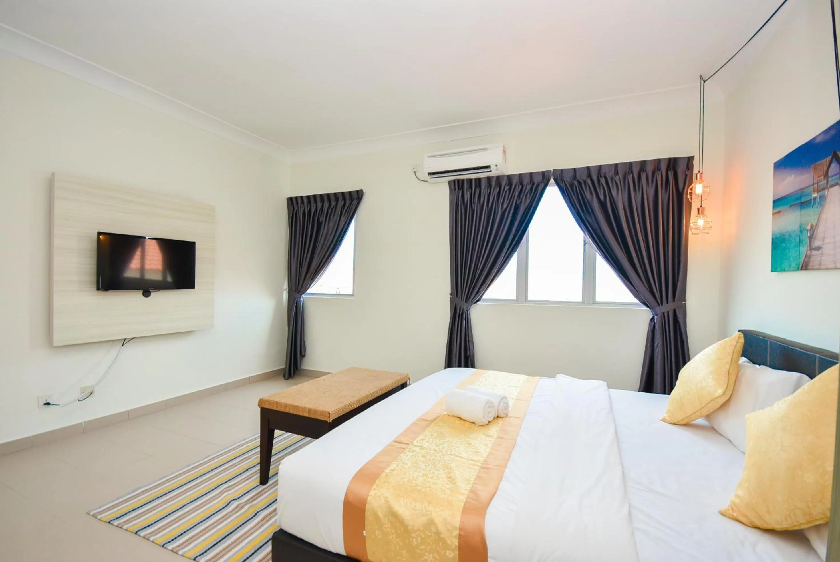 Bed in Tiara Desaru Seaview Residence