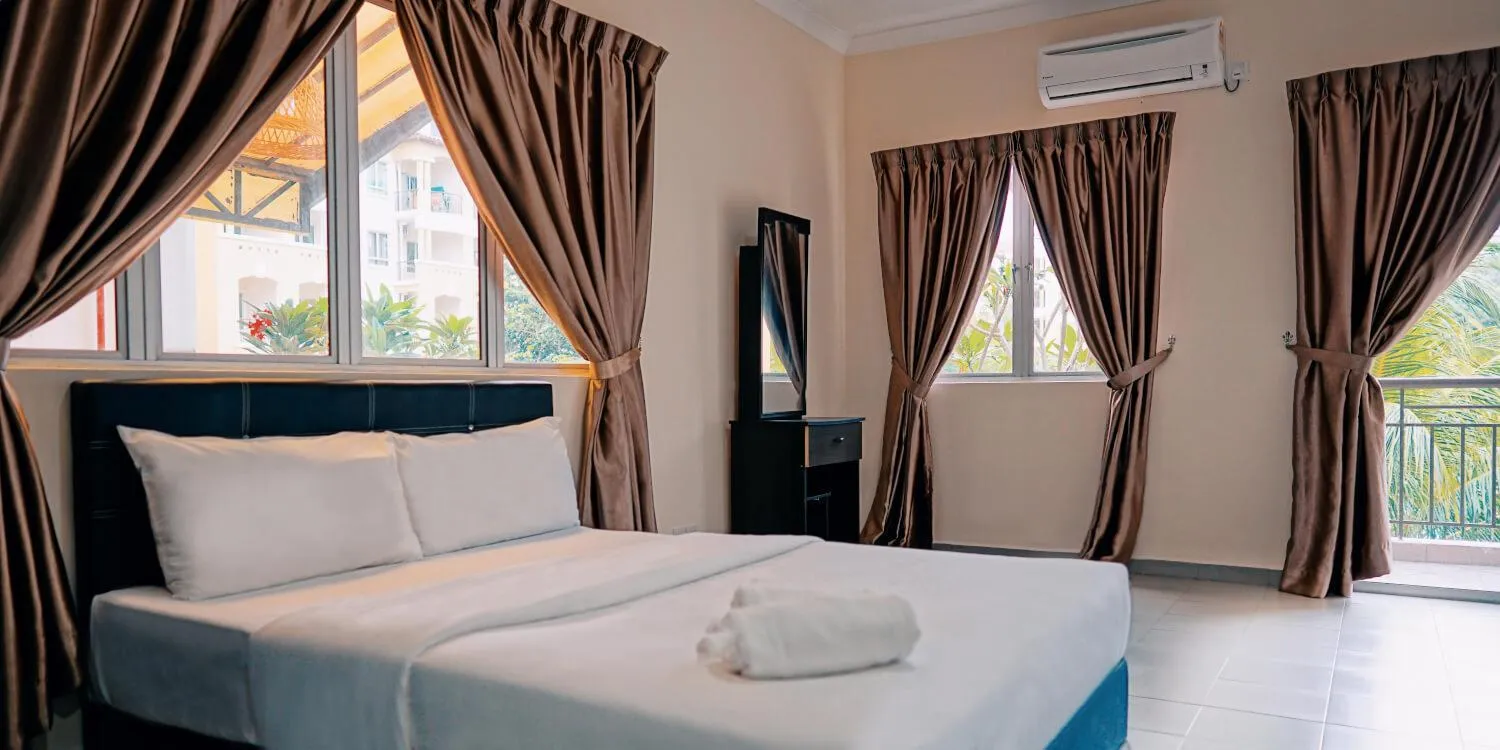 Bed in Tiara Desaru Seaview Residence