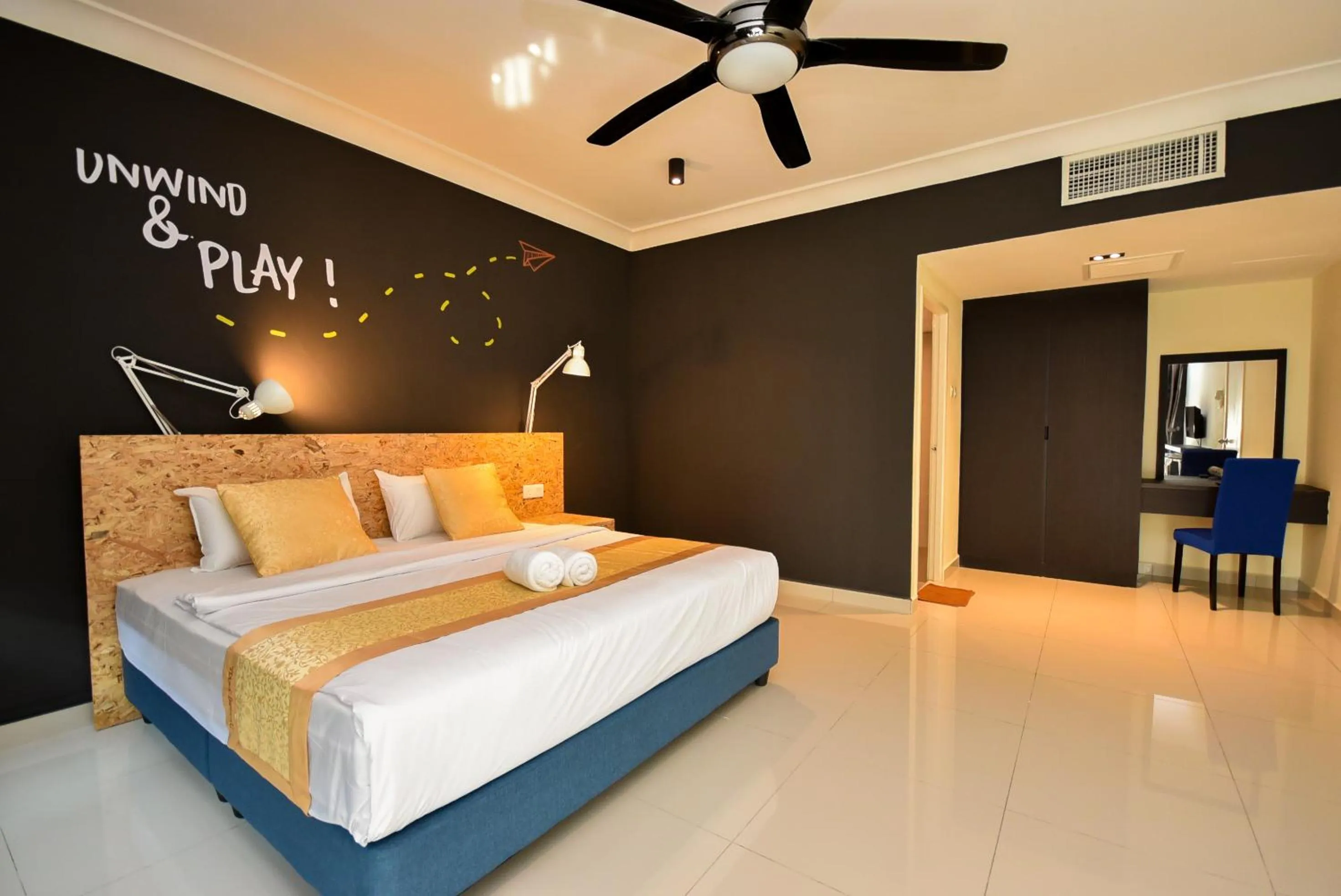 Bed in Tiara Desaru Seaview Residence