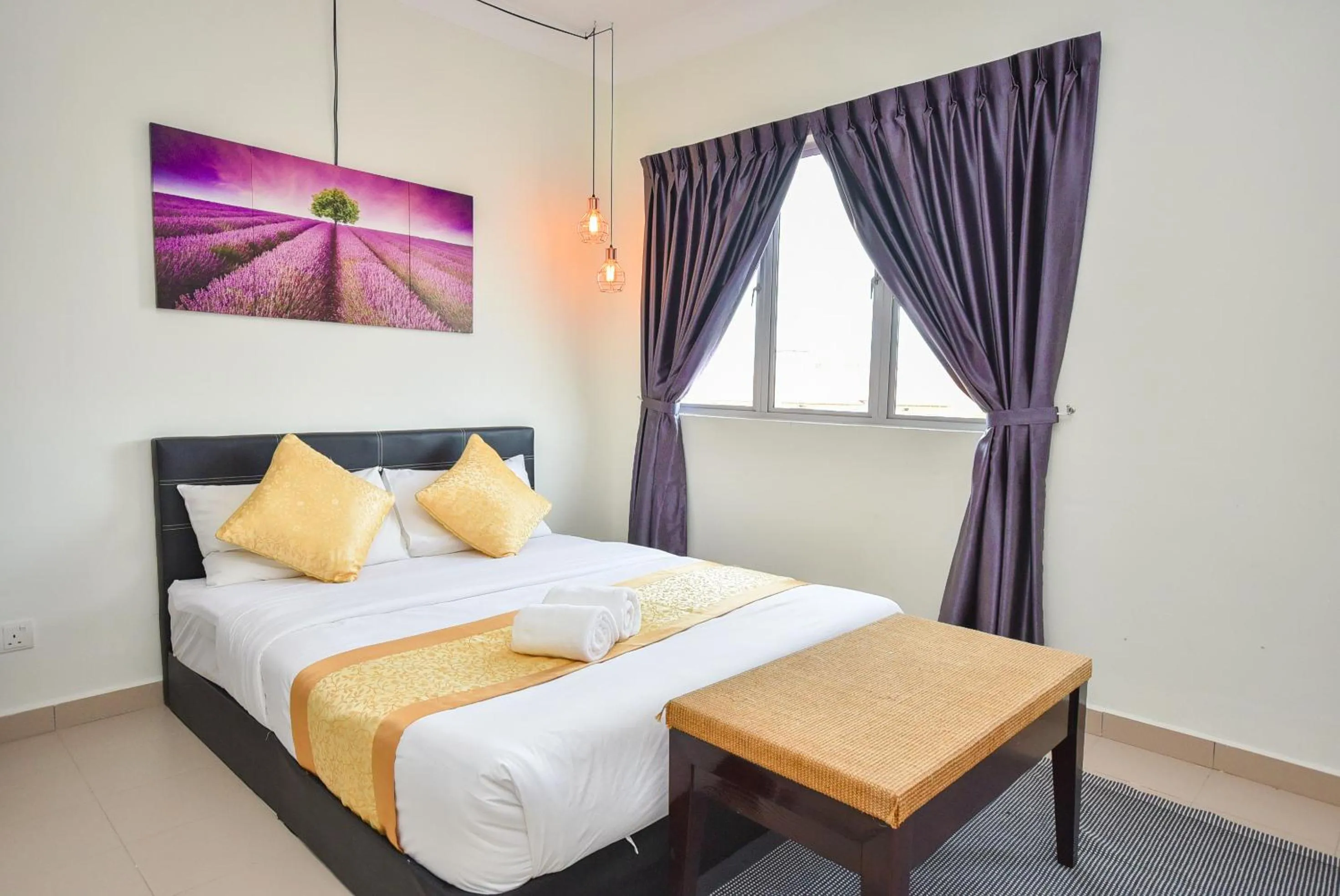 Bed in Tiara Desaru Seaview Residence