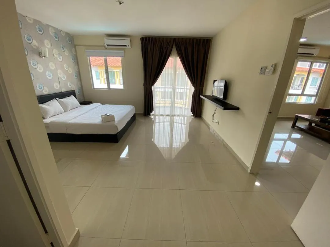 Bed in Tiara Desaru Seaview Residence