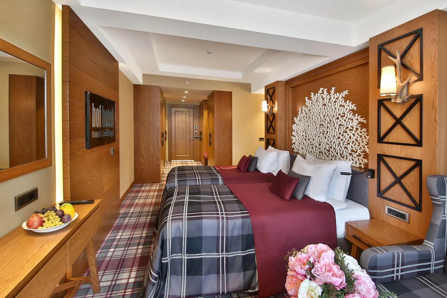 Bed in Bof Hotels Uludağ Ski&Luxury Resort All Inclusive