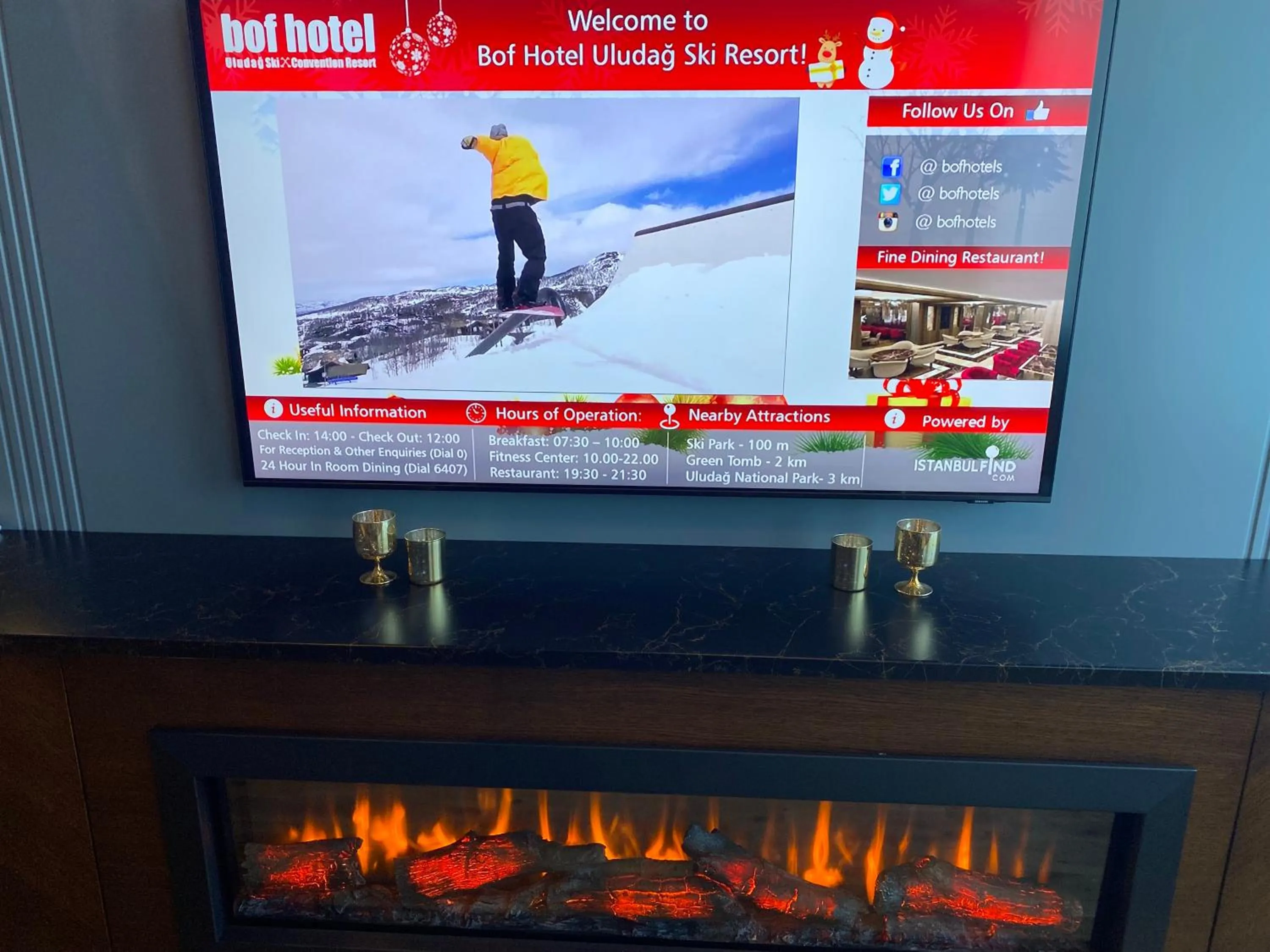 flat iron in Bof Hotels Uludağ Ski&Luxury Resort All Inclusive