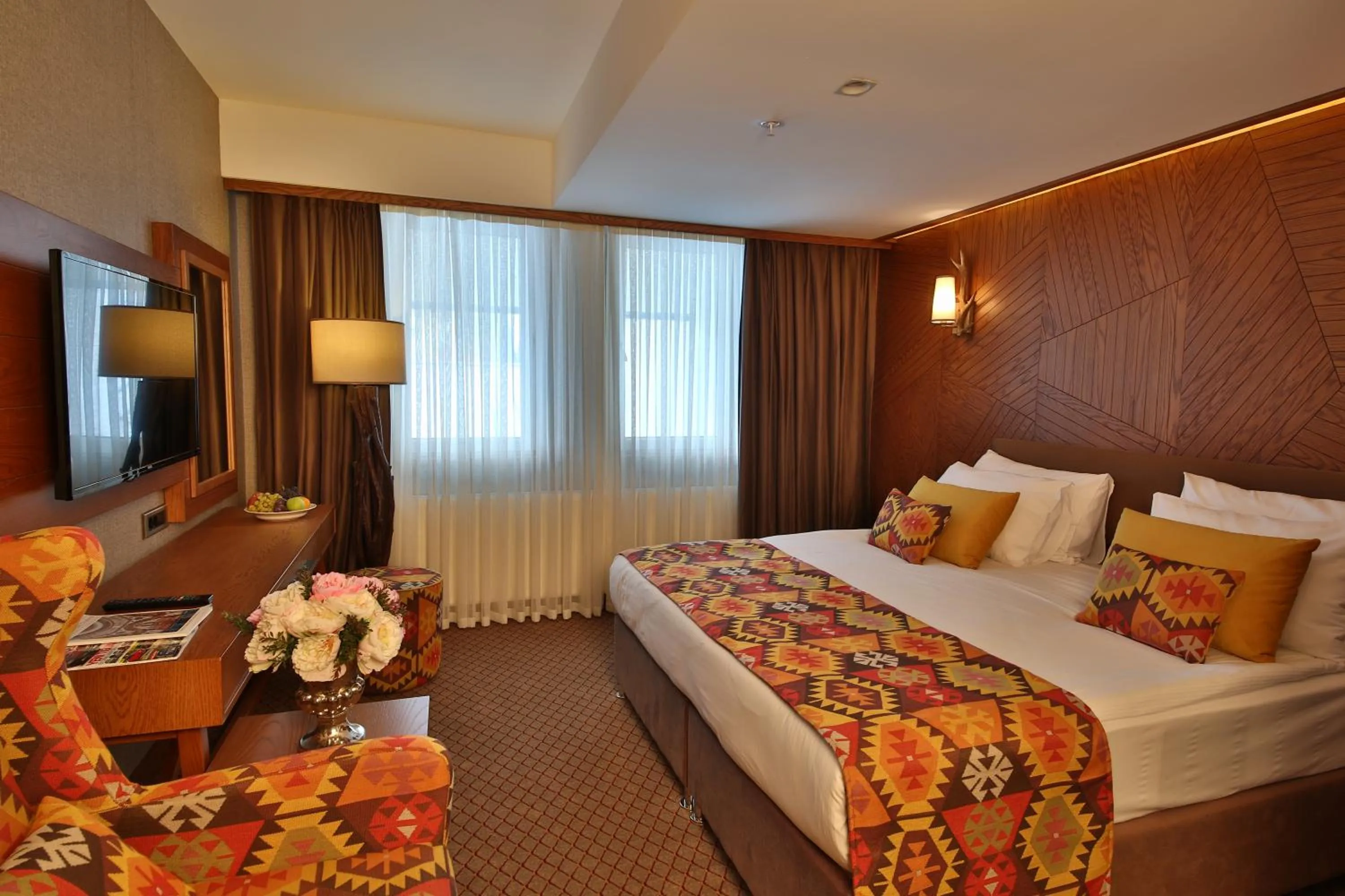 Bed in Bof Hotels Uludağ Ski&Luxury Resort All Inclusive