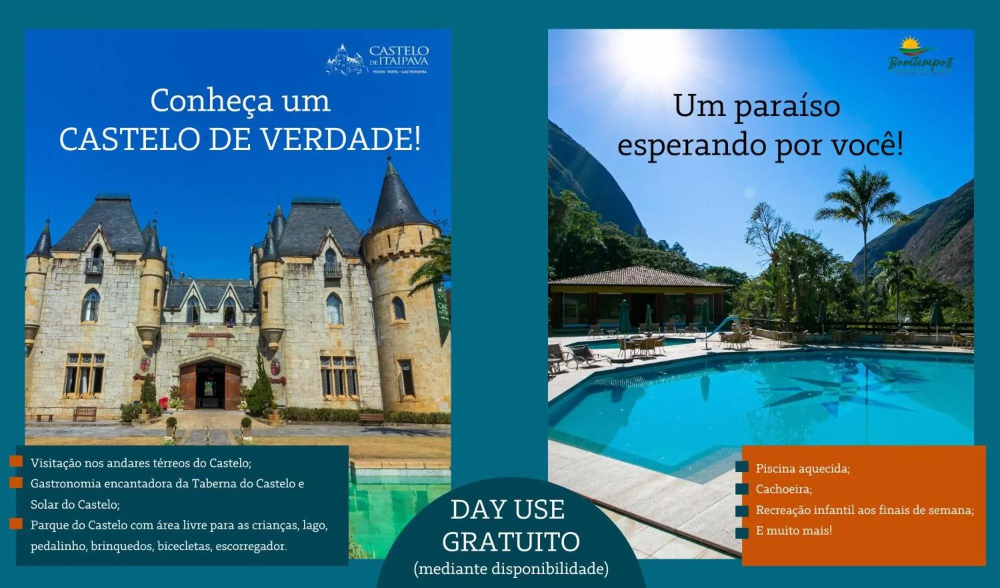 Text overlay in Bomtempo Itaipava Hotel by Castelo Itaipava