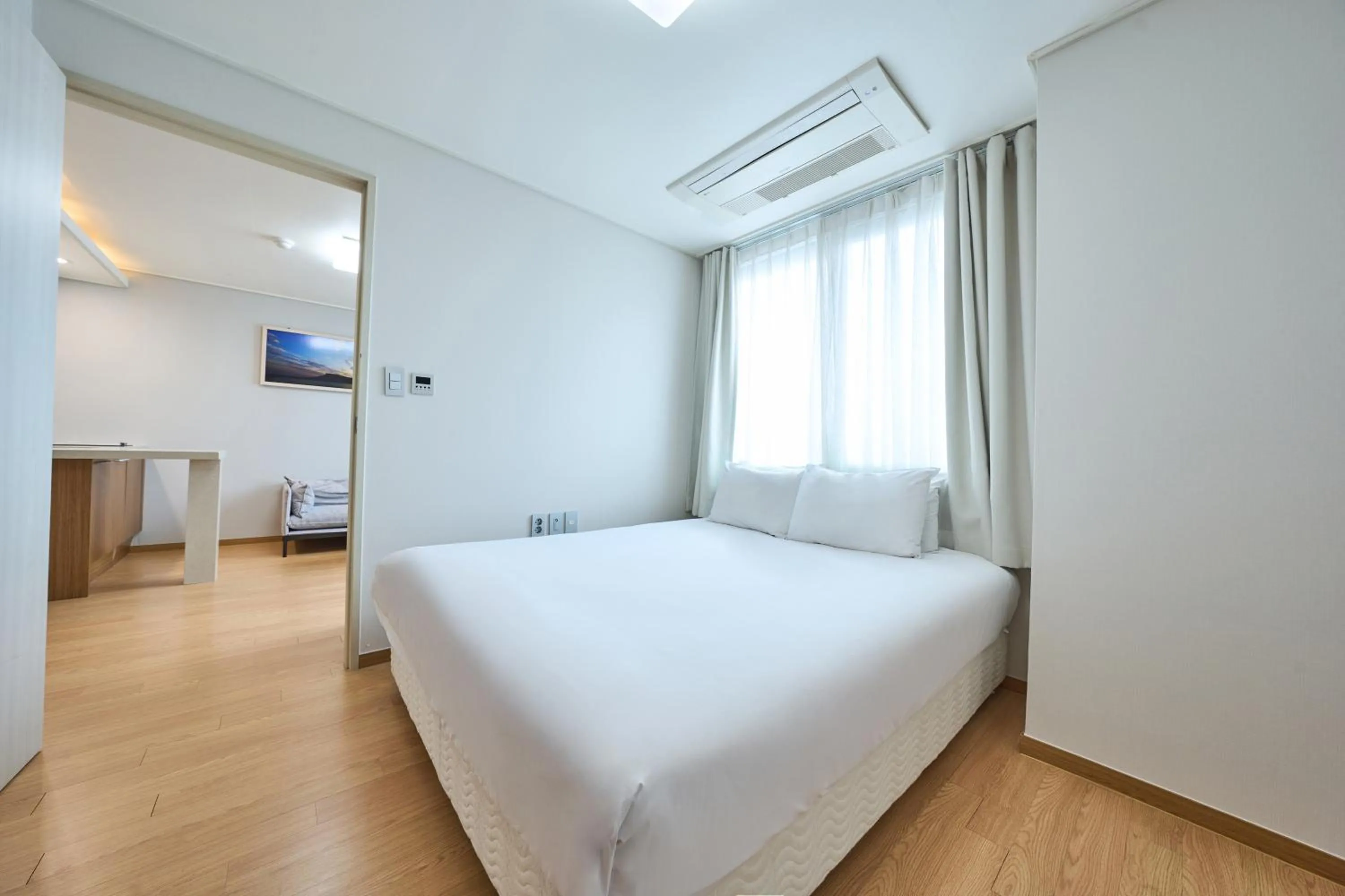 Bed in Pampas Hotel Jeju