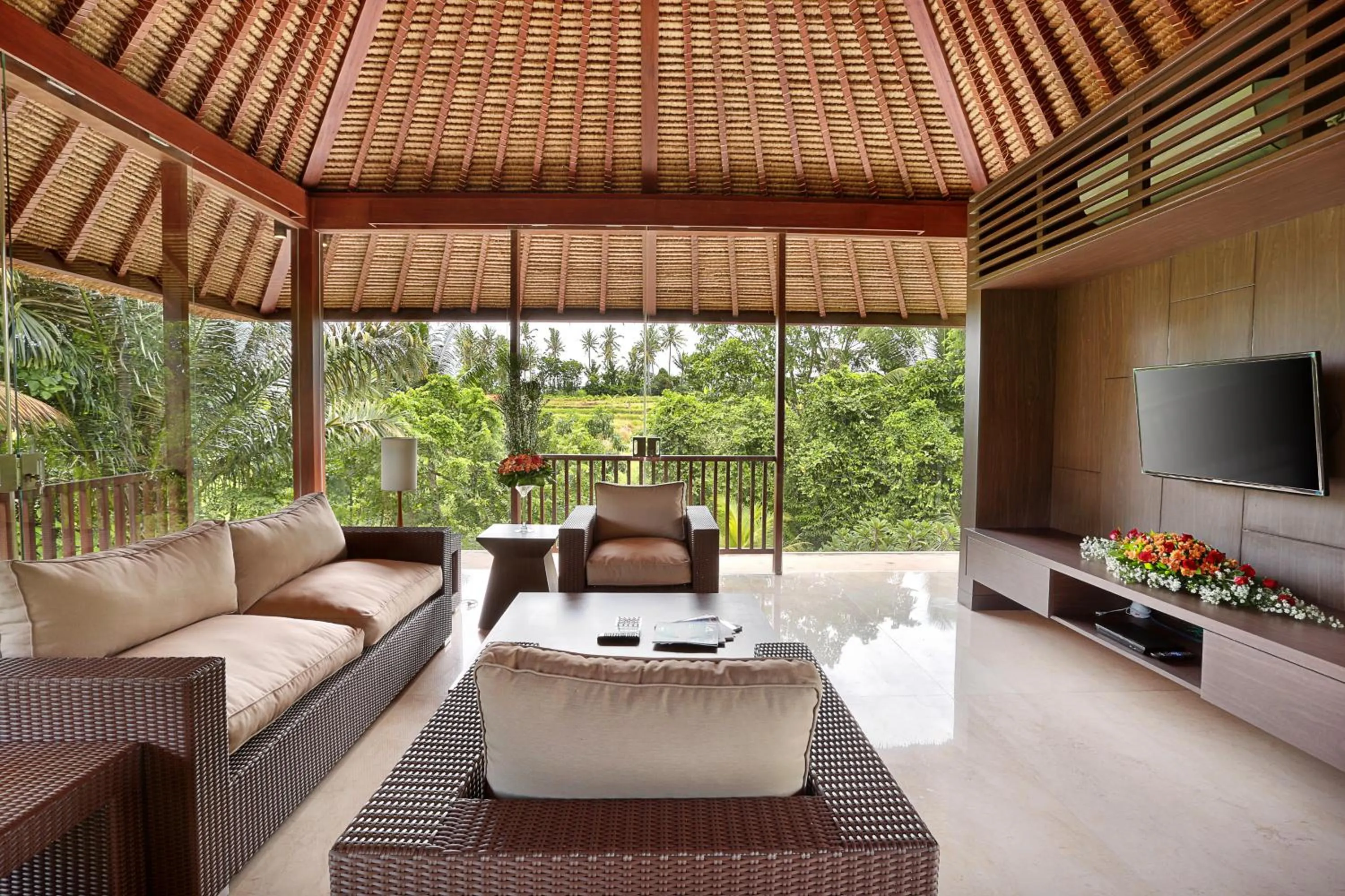 Living room in Khayangan Kemenuh Villas by Premier Hospitality Asia