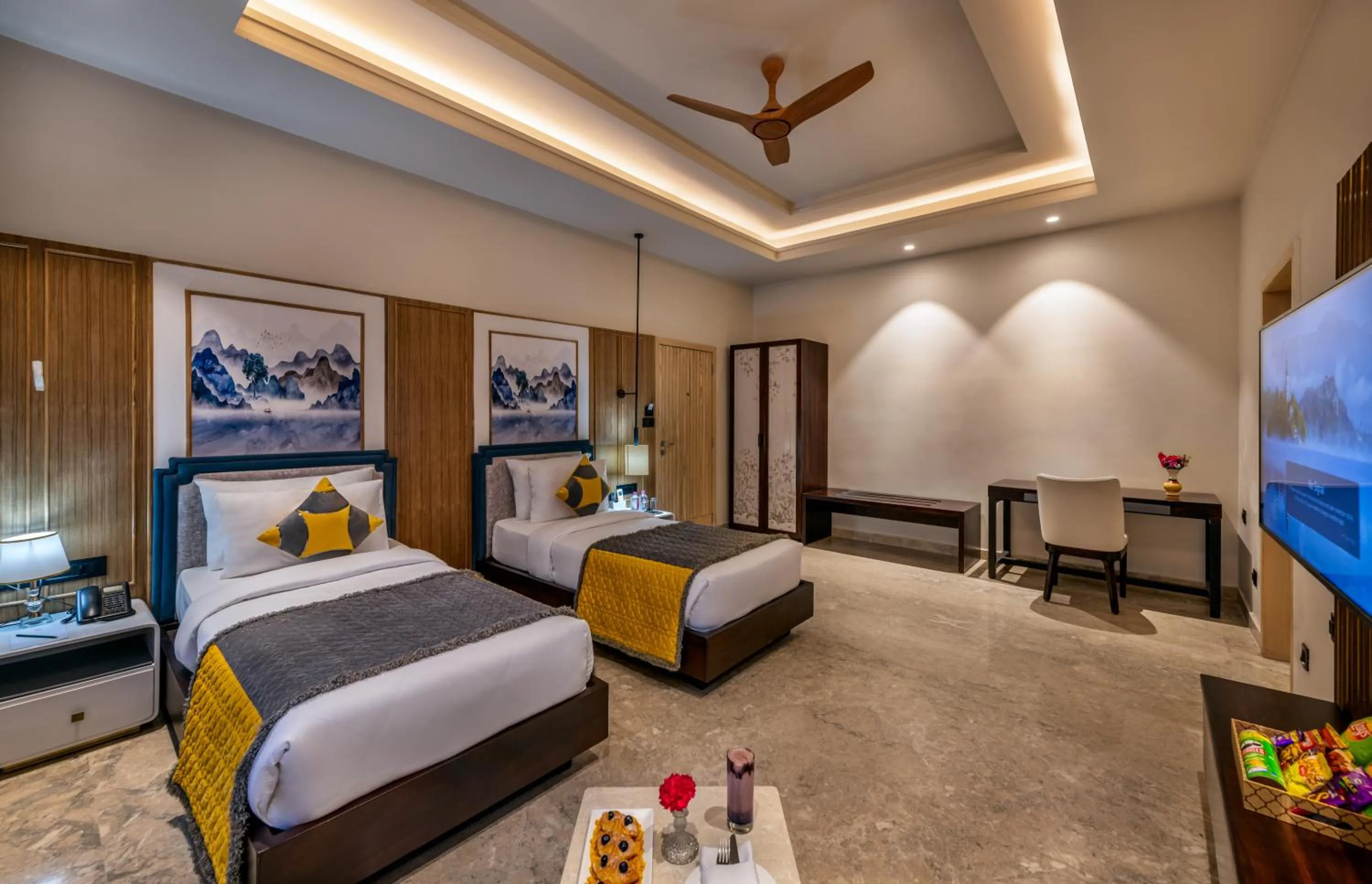 Bedroom, Bed in Ananta Spa & Resort Jaipur