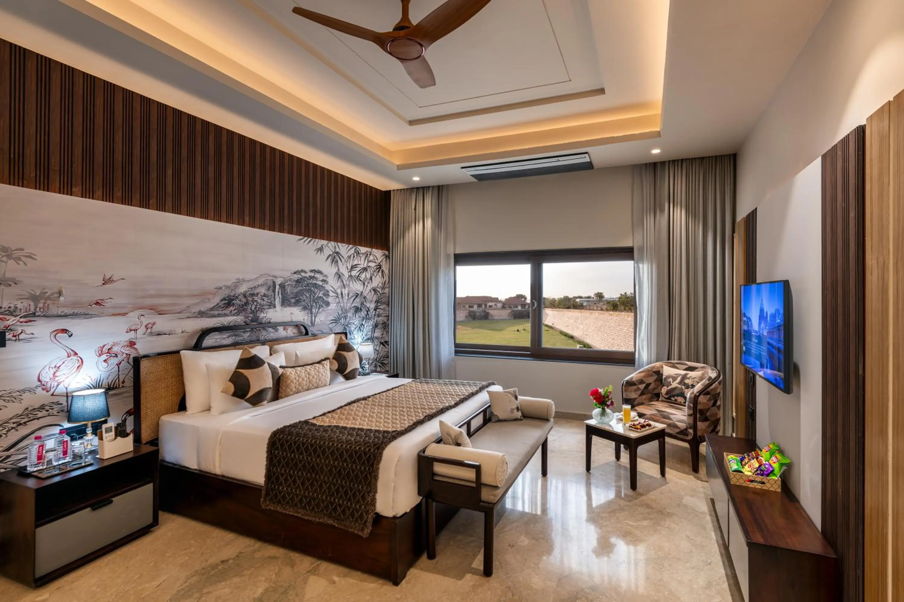 Bedroom, Bed in Ananta Spa & Resort Jaipur
