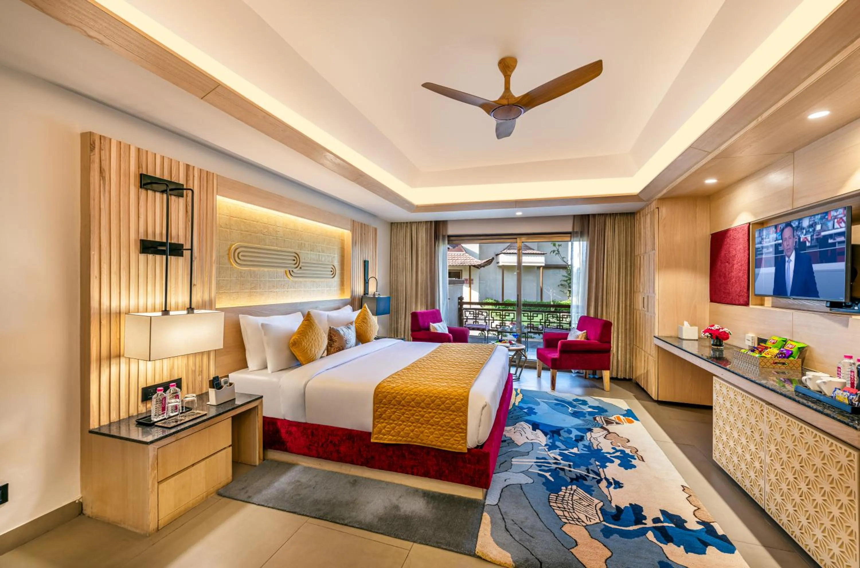 TV and multimedia, Bed in Ananta Spa & Resort Jaipur