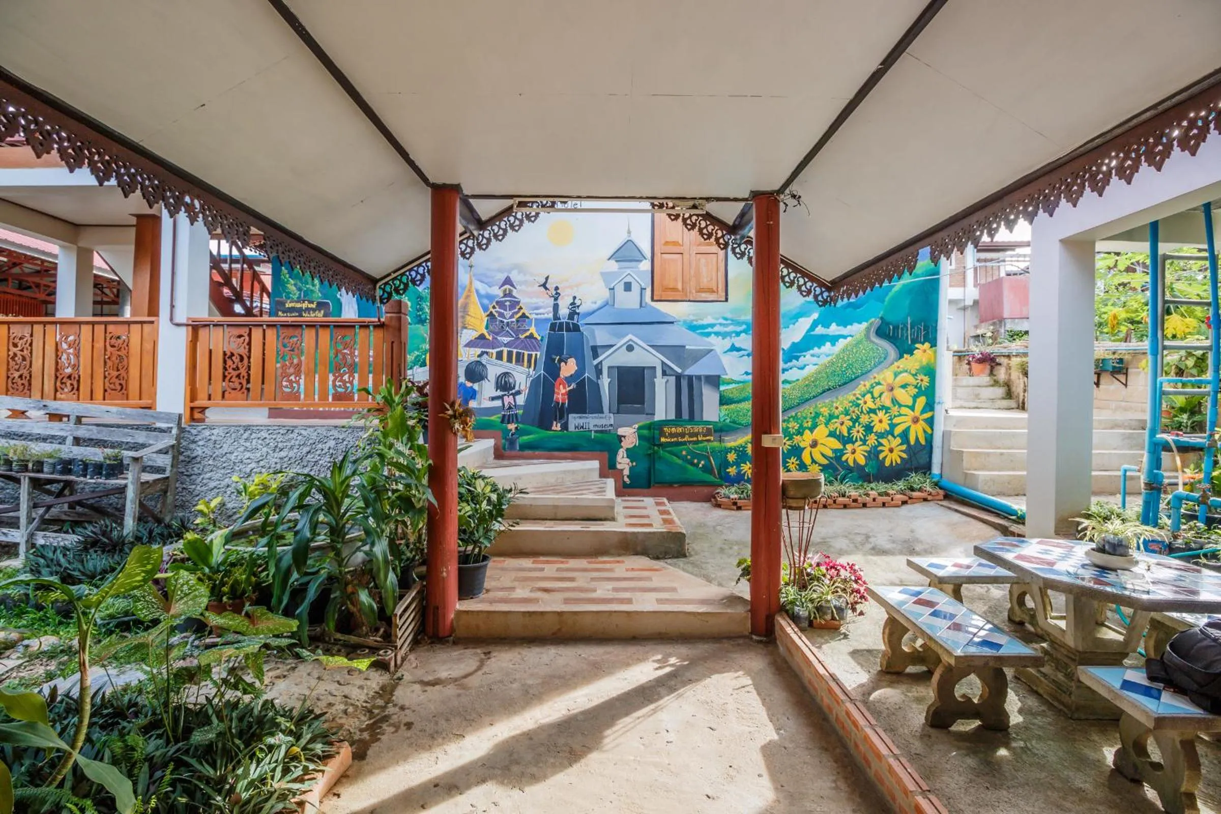 Decorative detail in Mitkhoonyoum Hotel