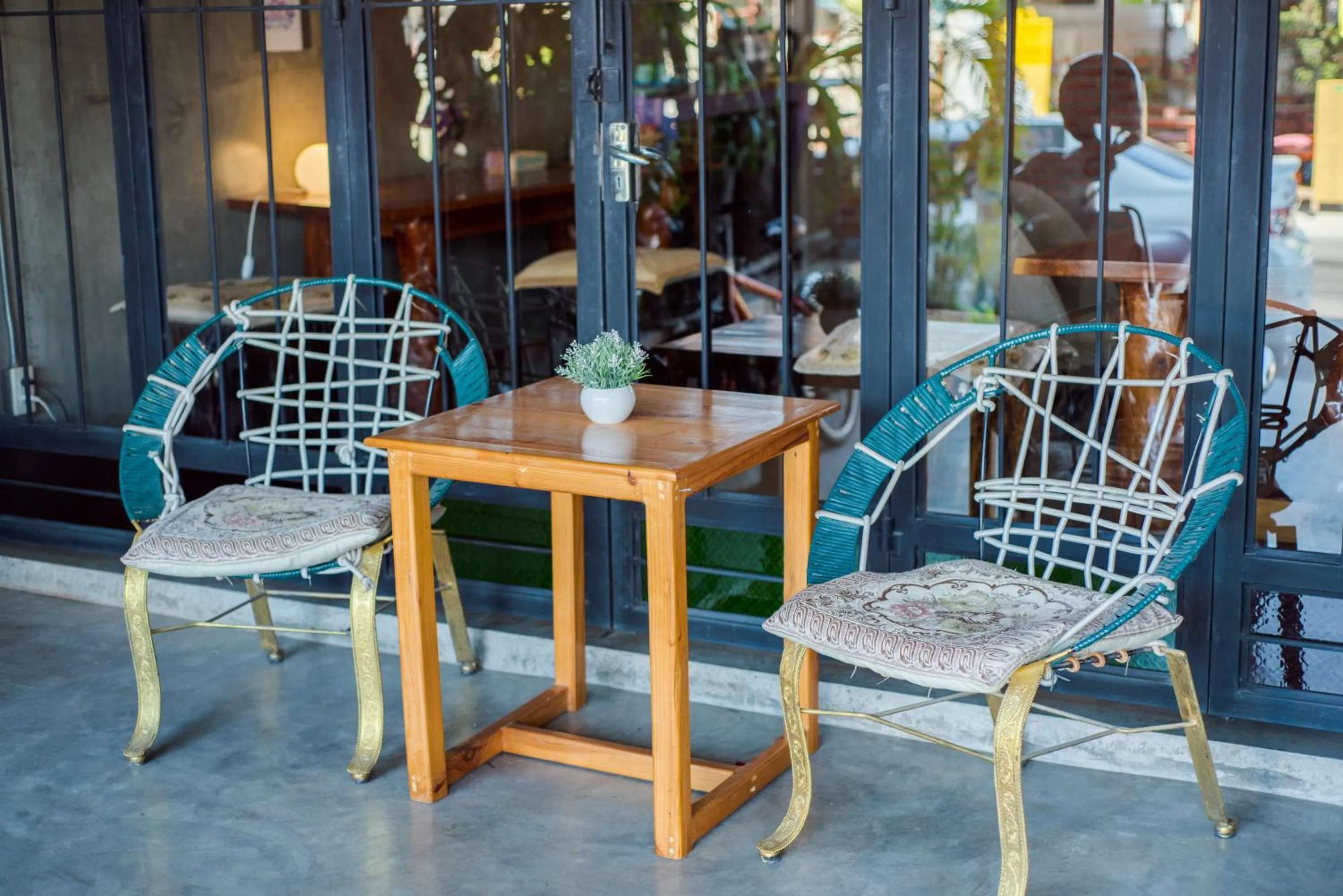 Patio in Lovely Guesthouse 94