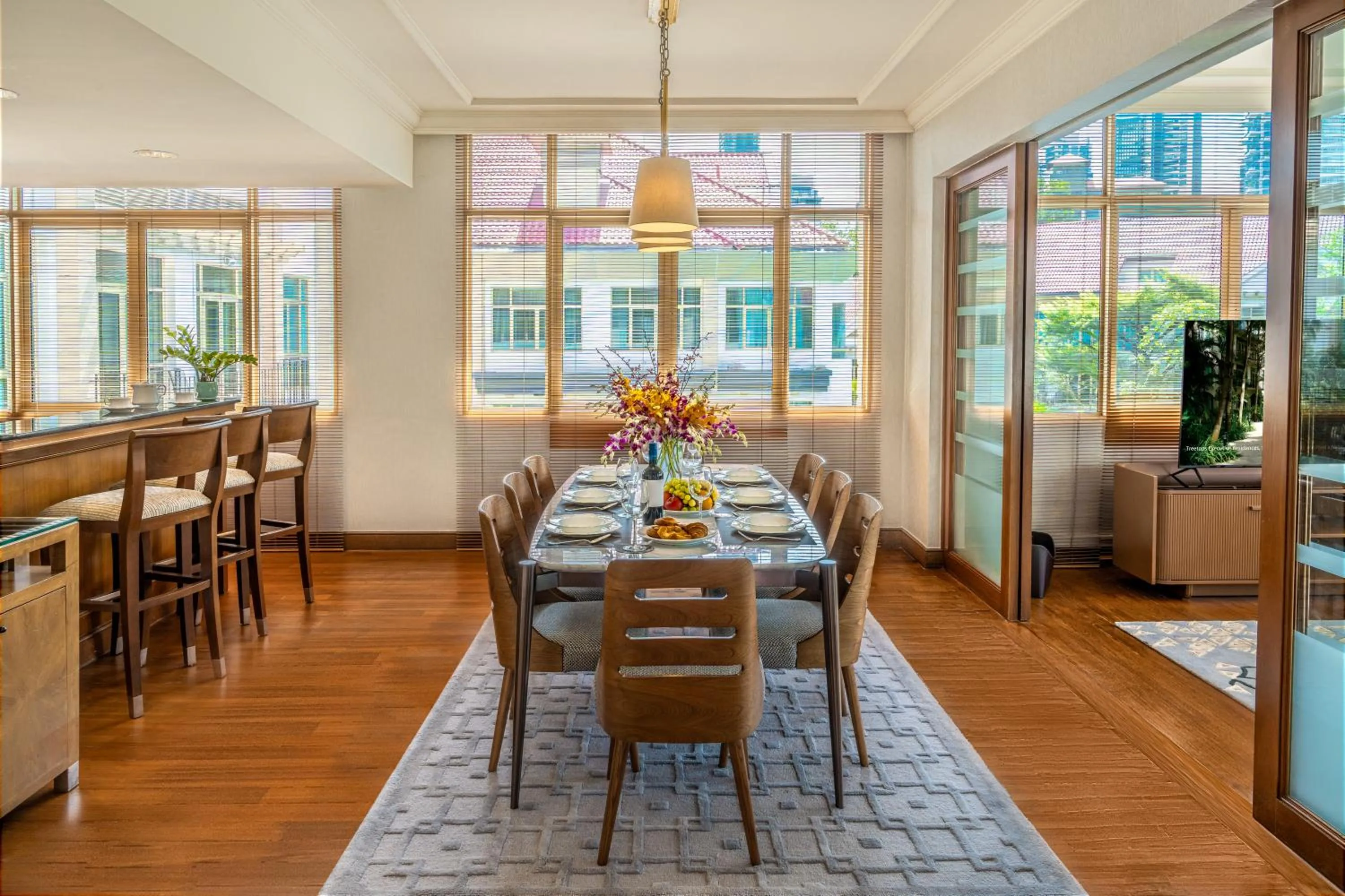 Dining area in Treetops Executive Residences
