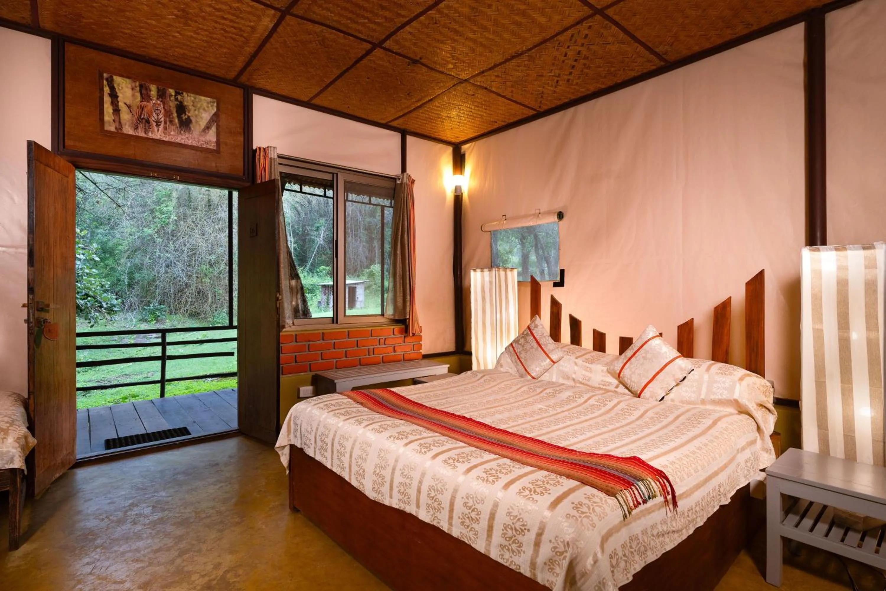Bedroom in Jungle Hut Resort