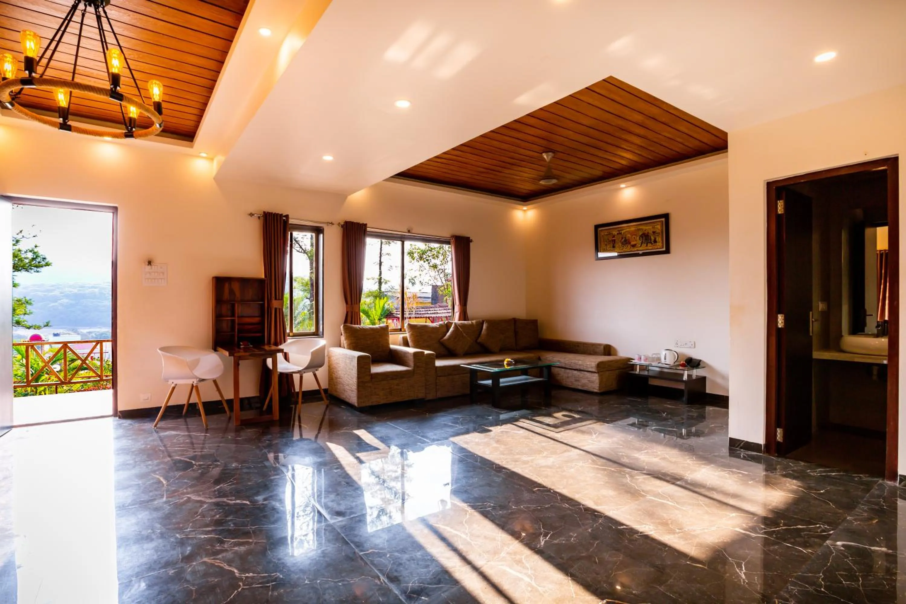 Living room in Cloud 9 Hills Resort