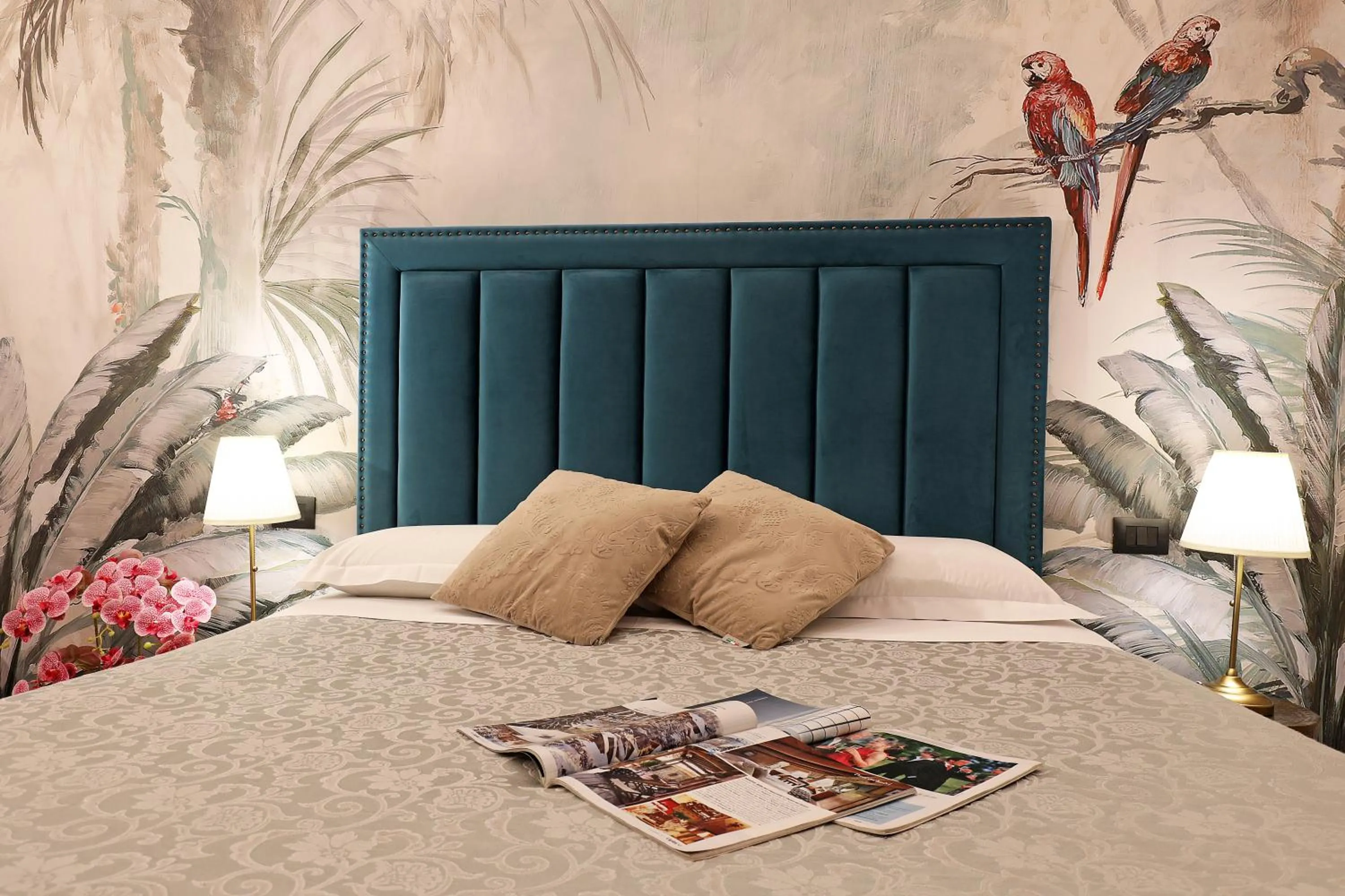 Decorative detail, Bed in Grand Tour Rome Suites - Liberty Collection