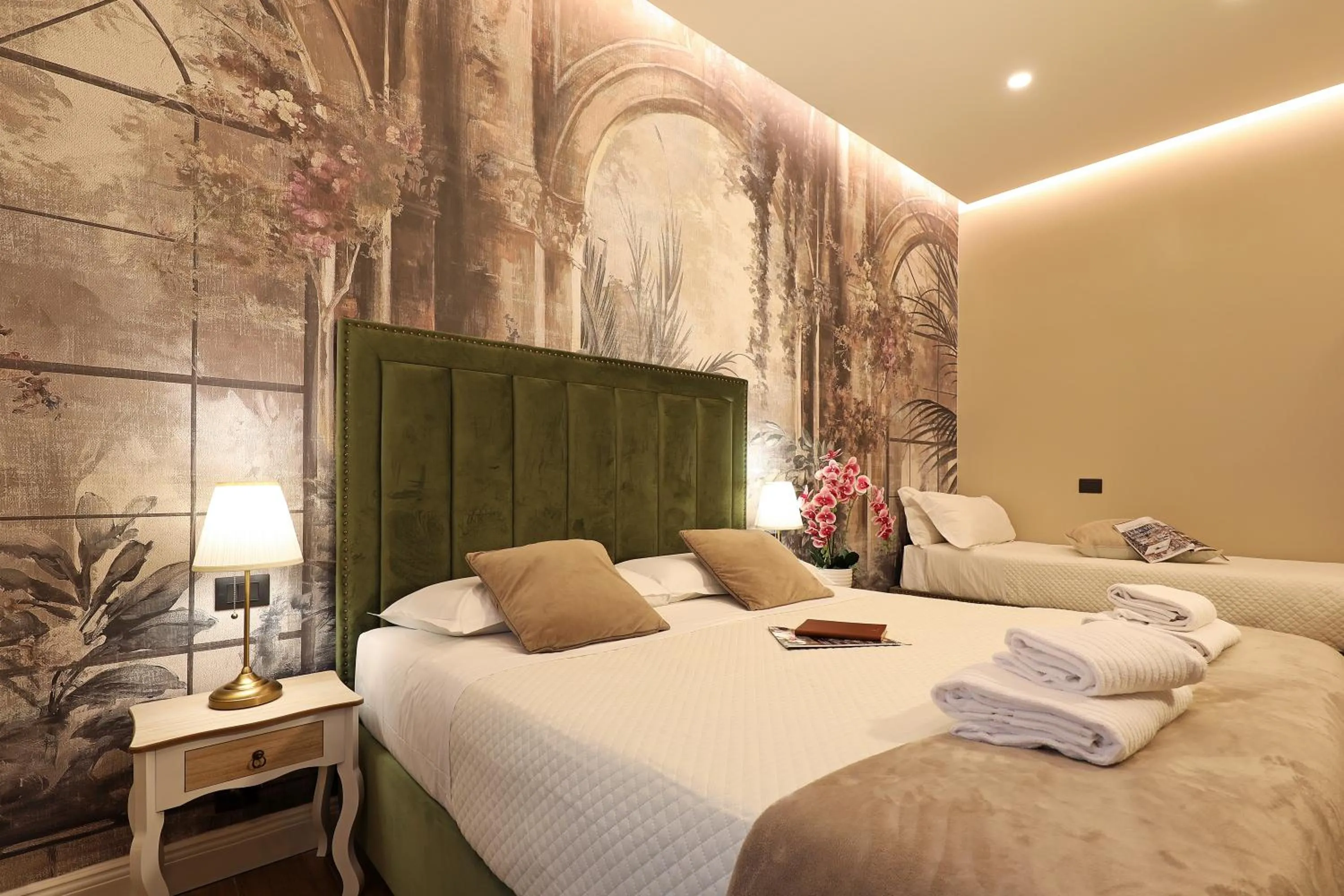Bed in Grand Tour Rome Suites - Liberty Collection