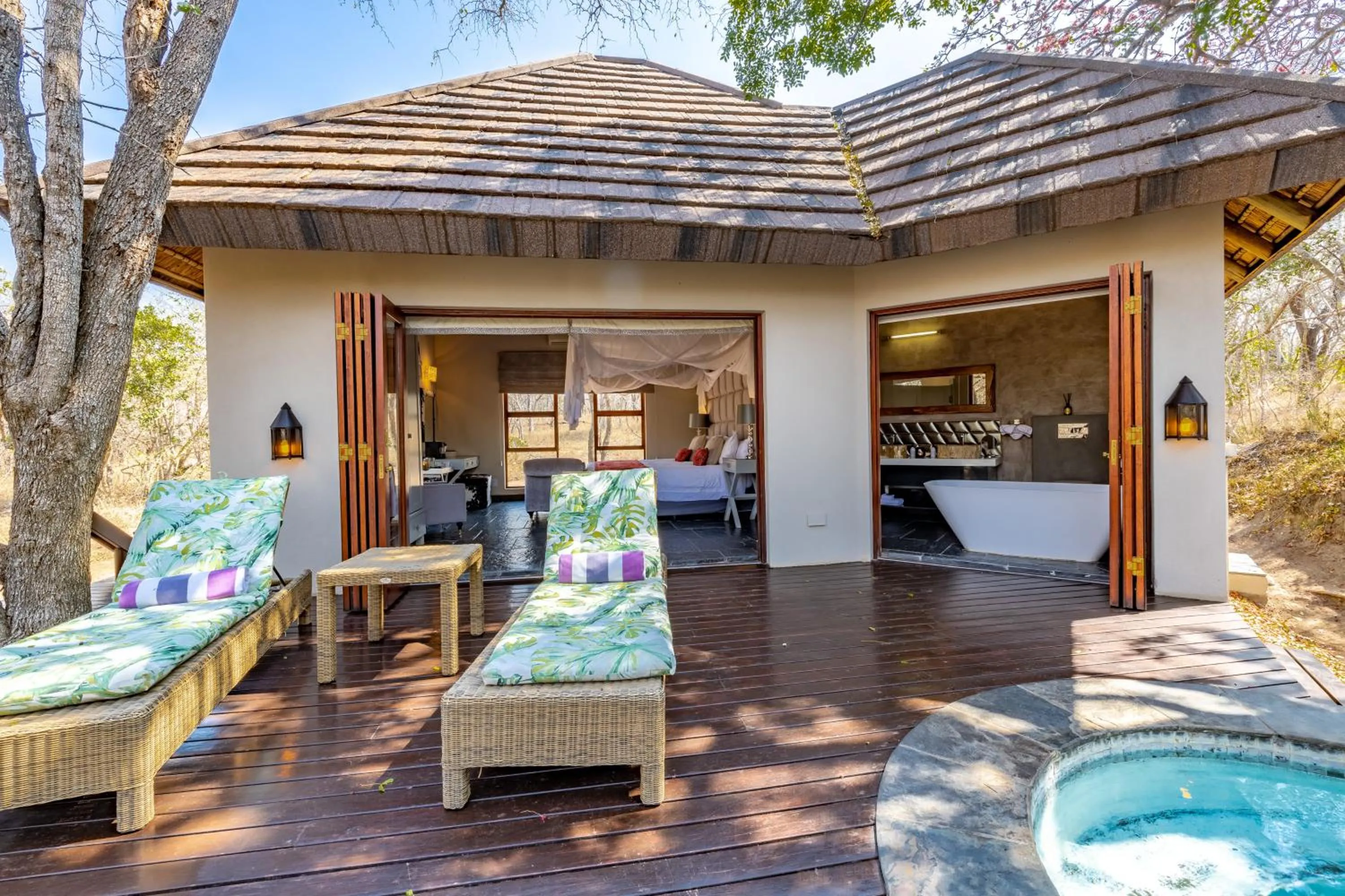 Patio in Kusudalweni Safari Lodge and Spa