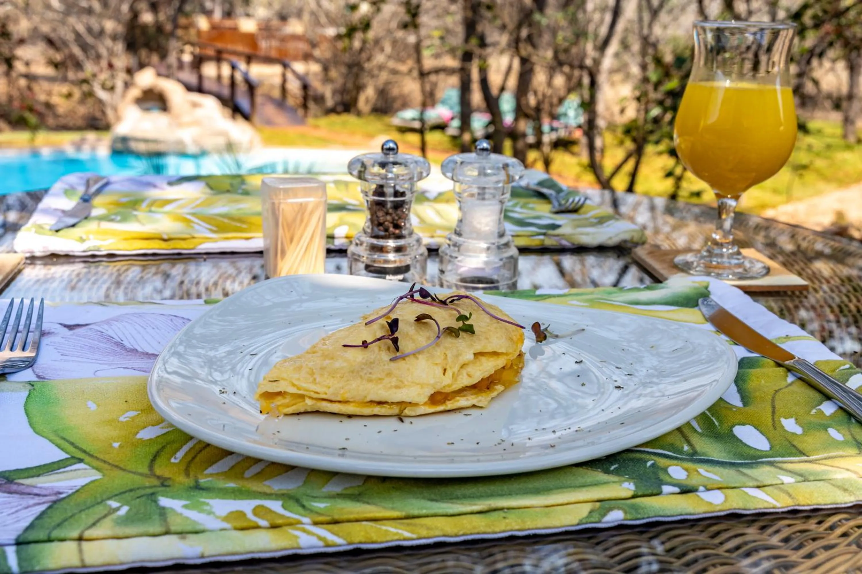 Breakfast in Kusudalweni Safari Lodge and Spa