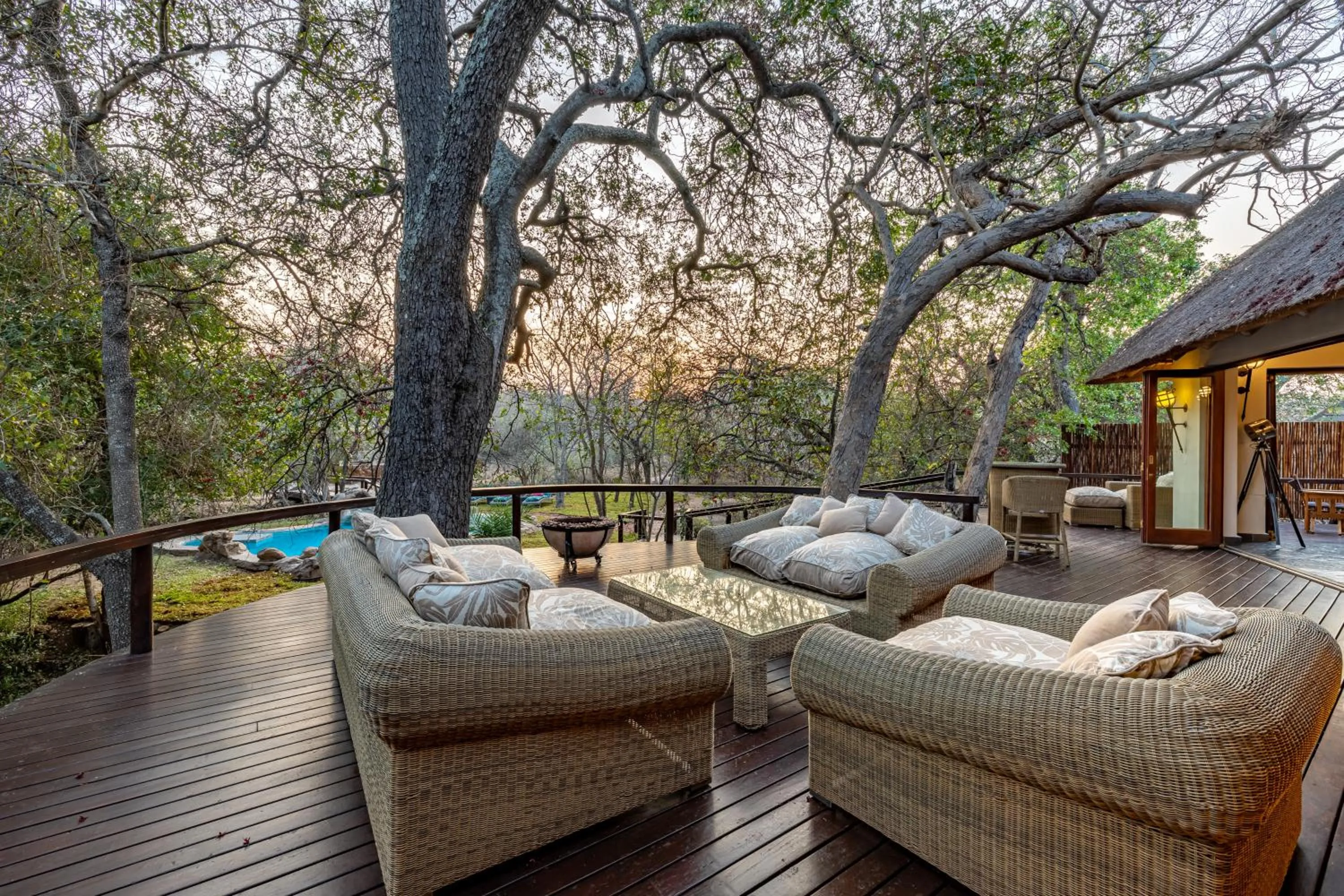 Patio in Kusudalweni Safari Lodge and Spa