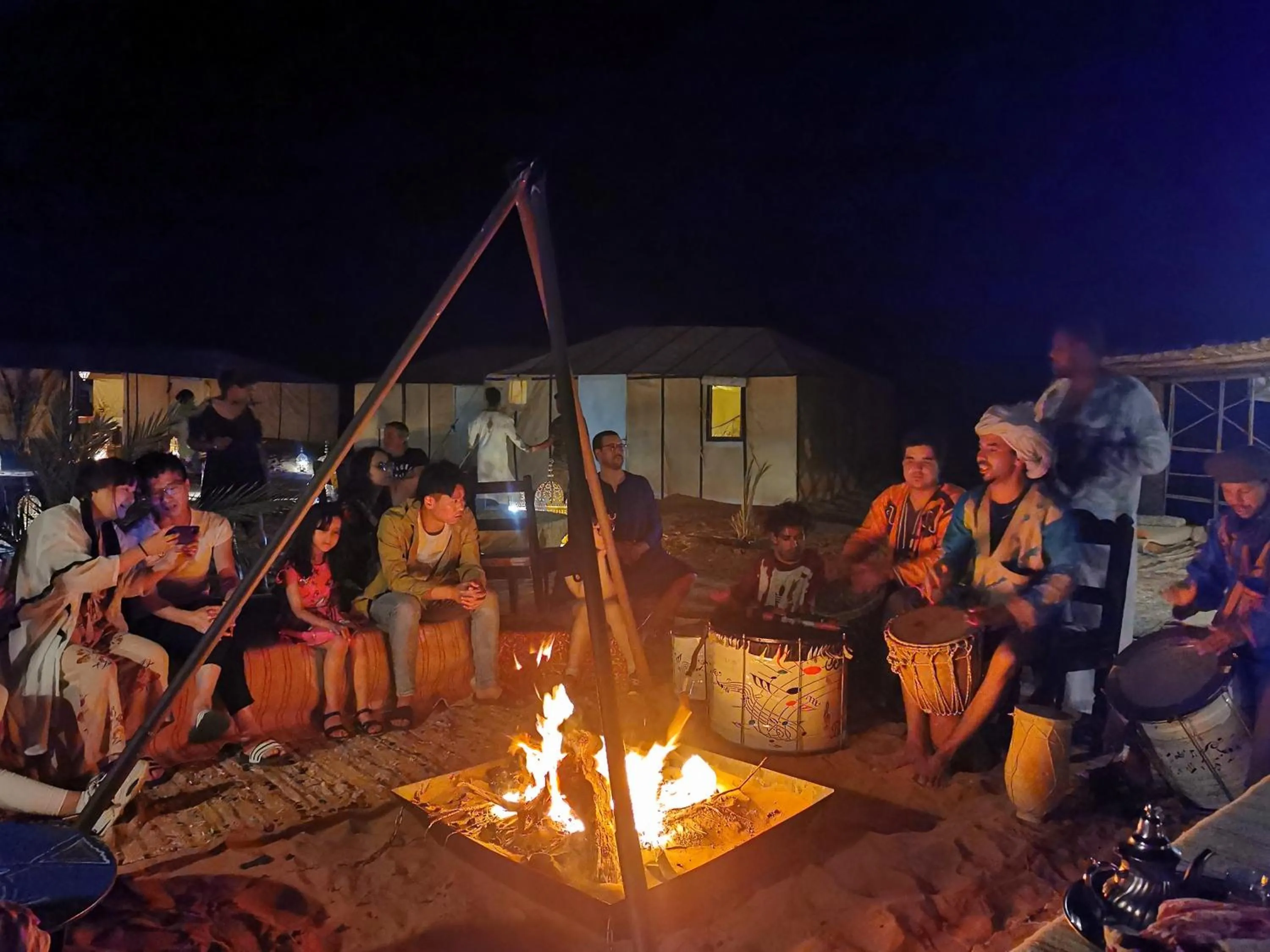 People in Merzouga Luxury Camp