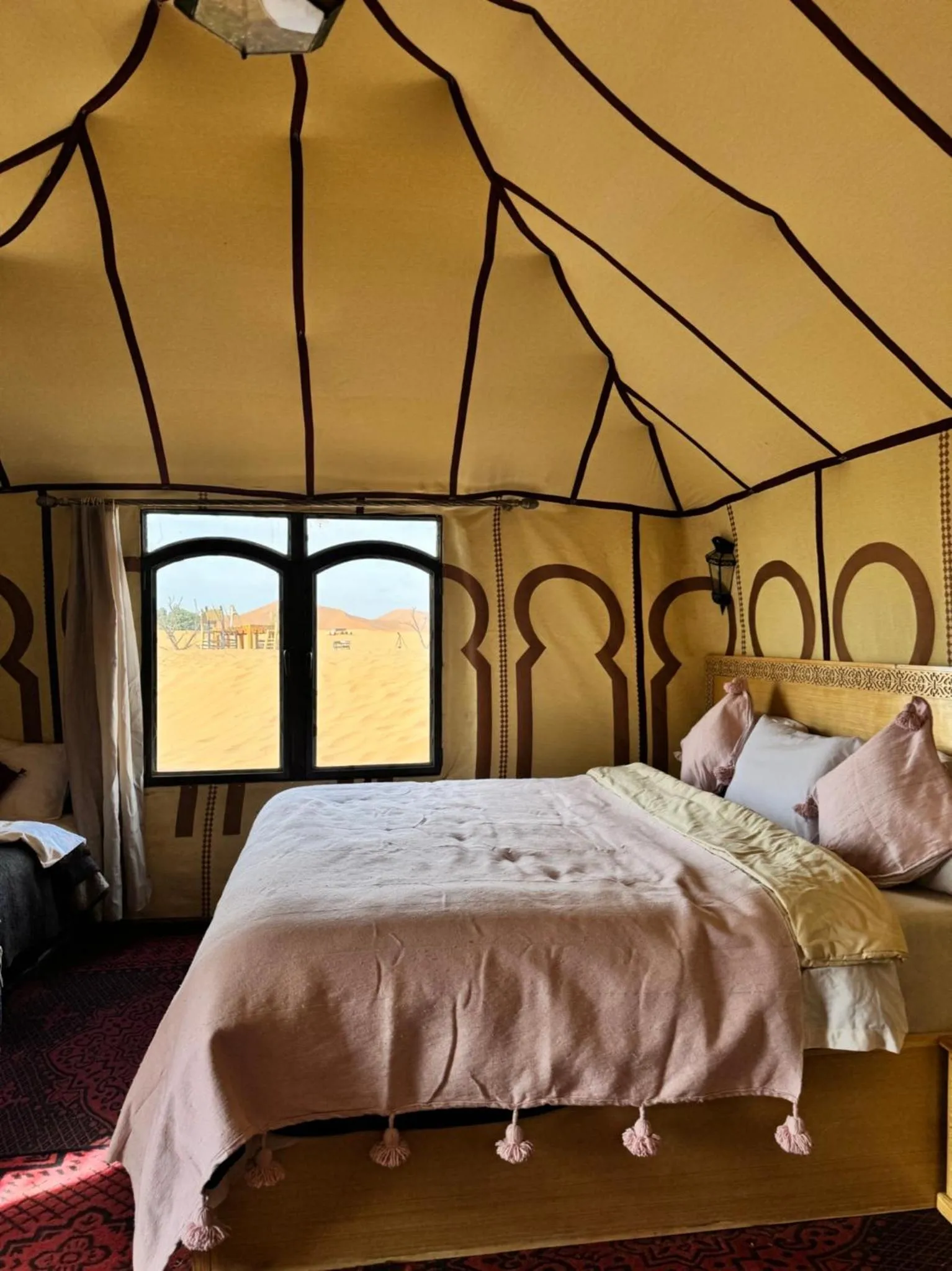 Bed in Merzouga Luxury Camp