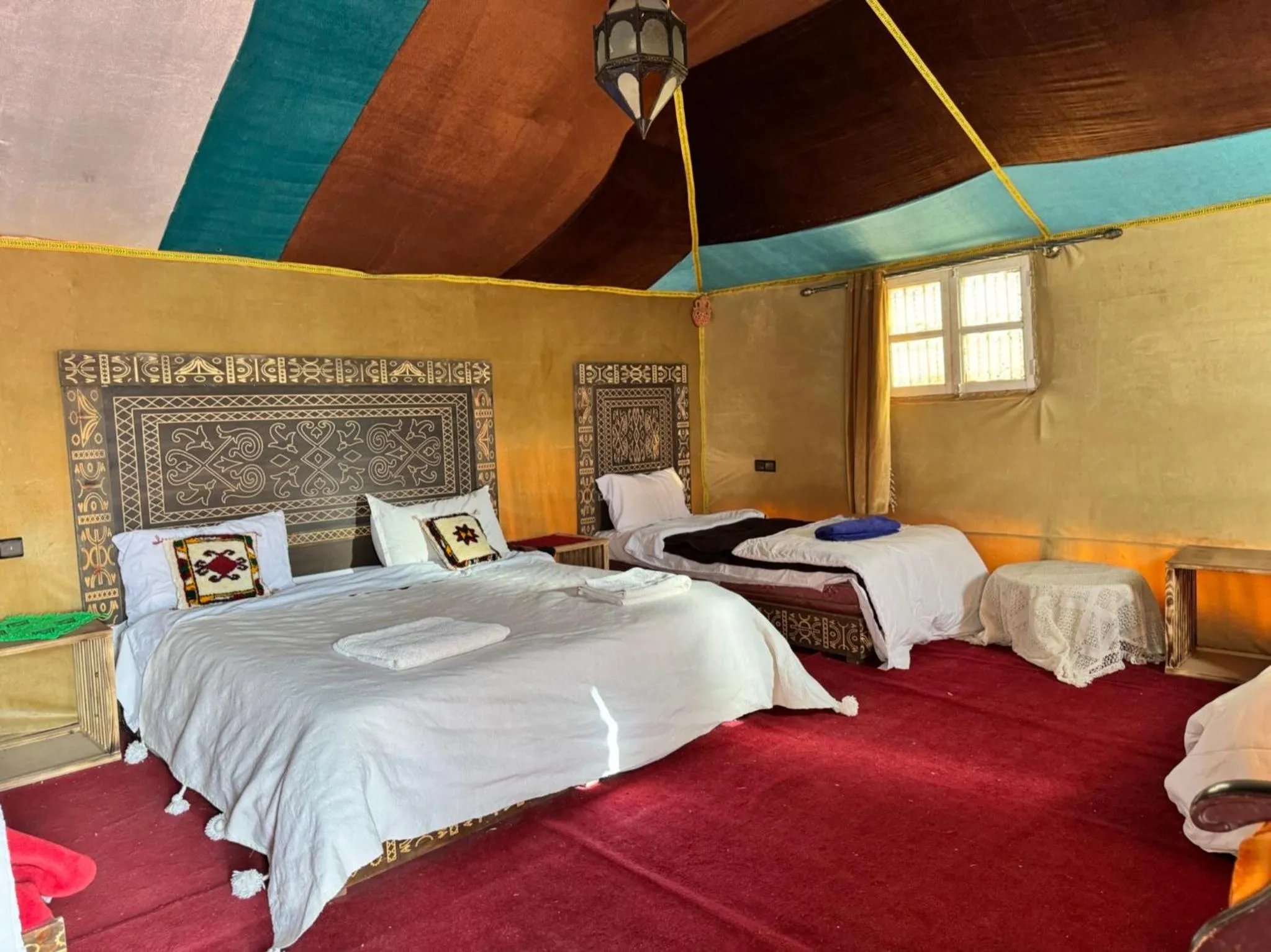Bed in Merzouga Luxury Camp
