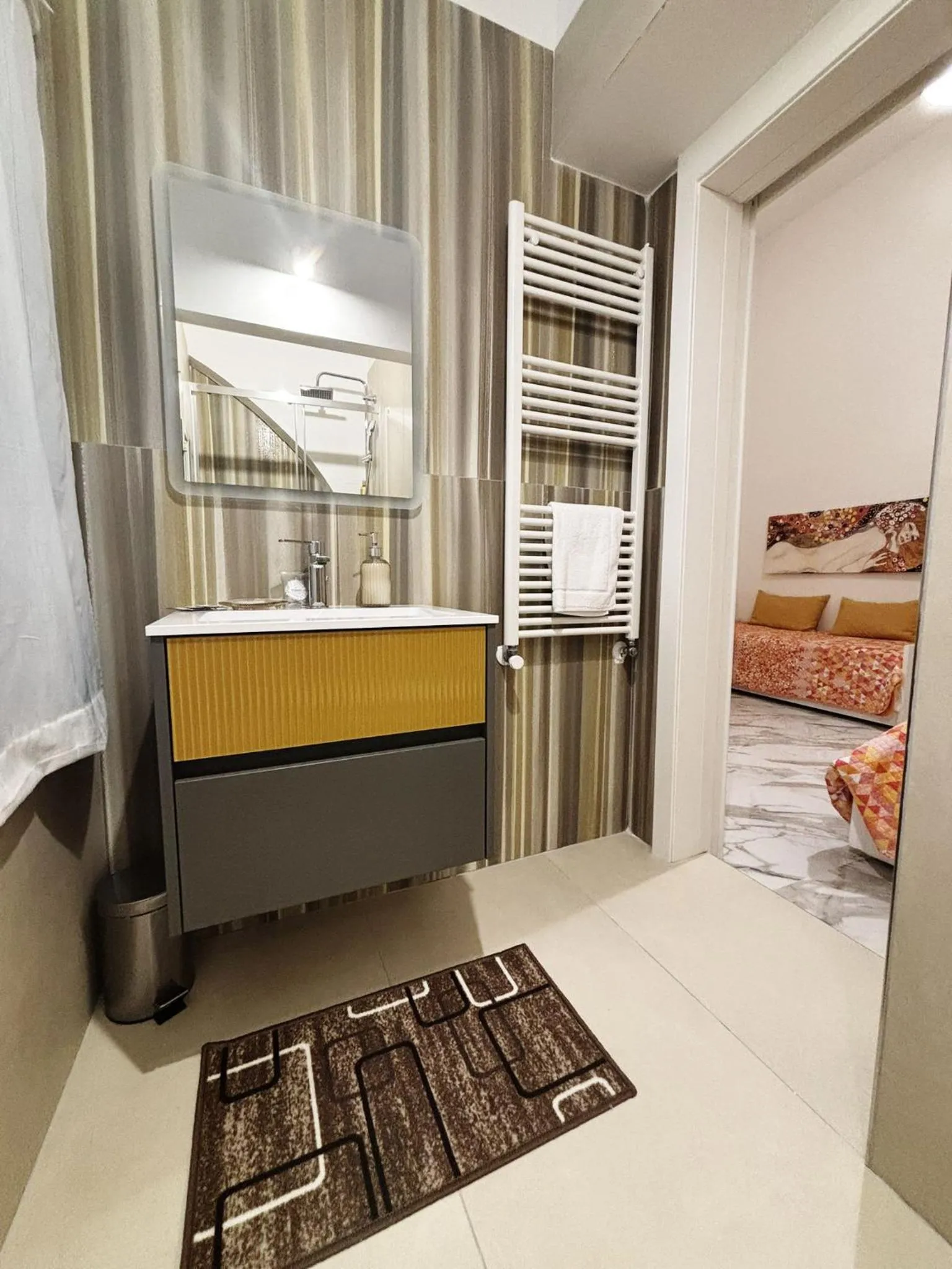 Bathroom, Bed in B&B Dei Mercanti