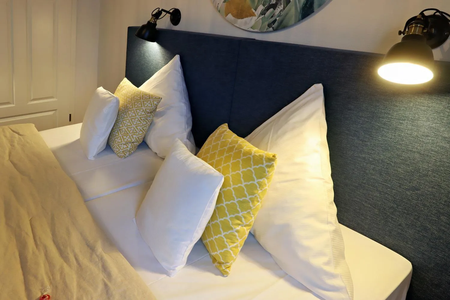 Bed in Hotel Vorderburg