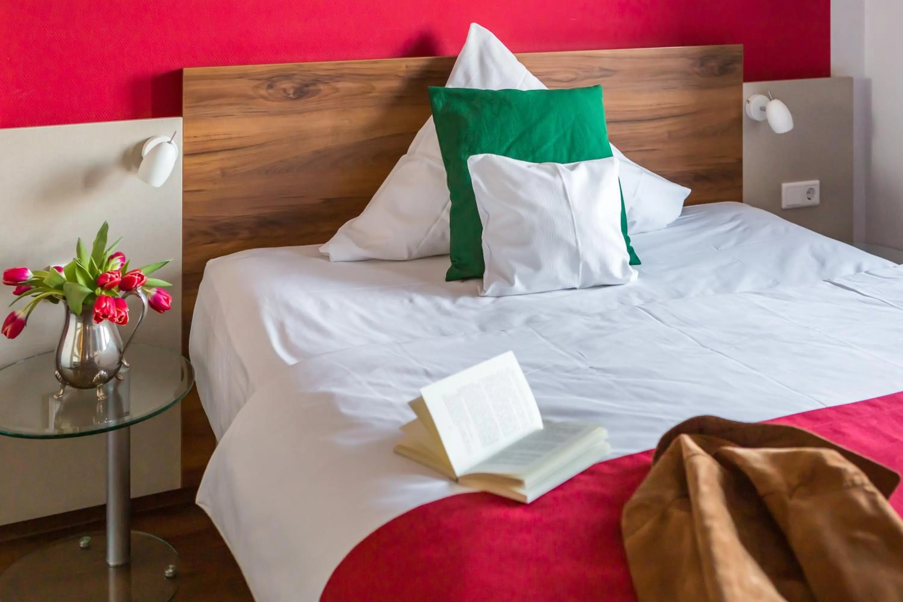 Bed in Hotel Vorderburg