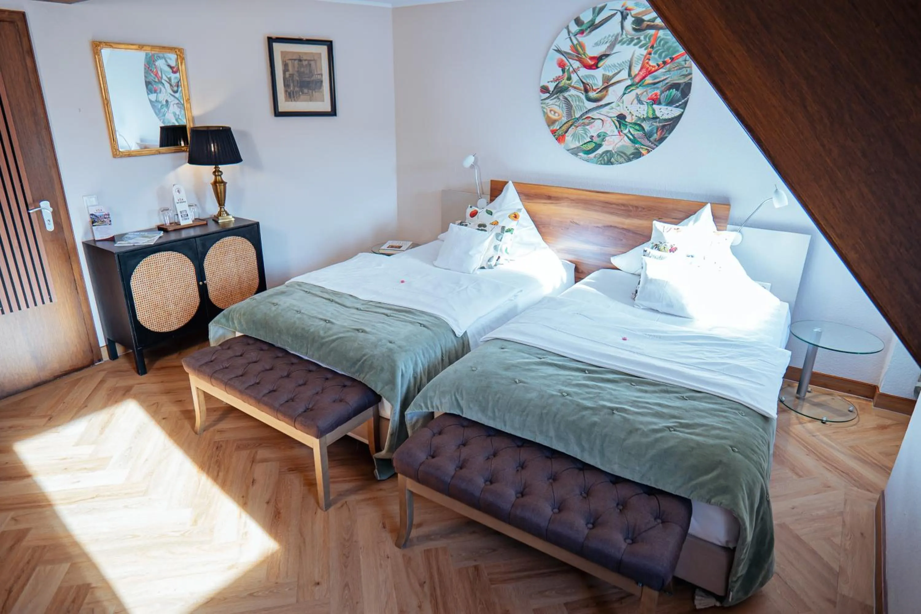 Bed in Hotel Vorderburg