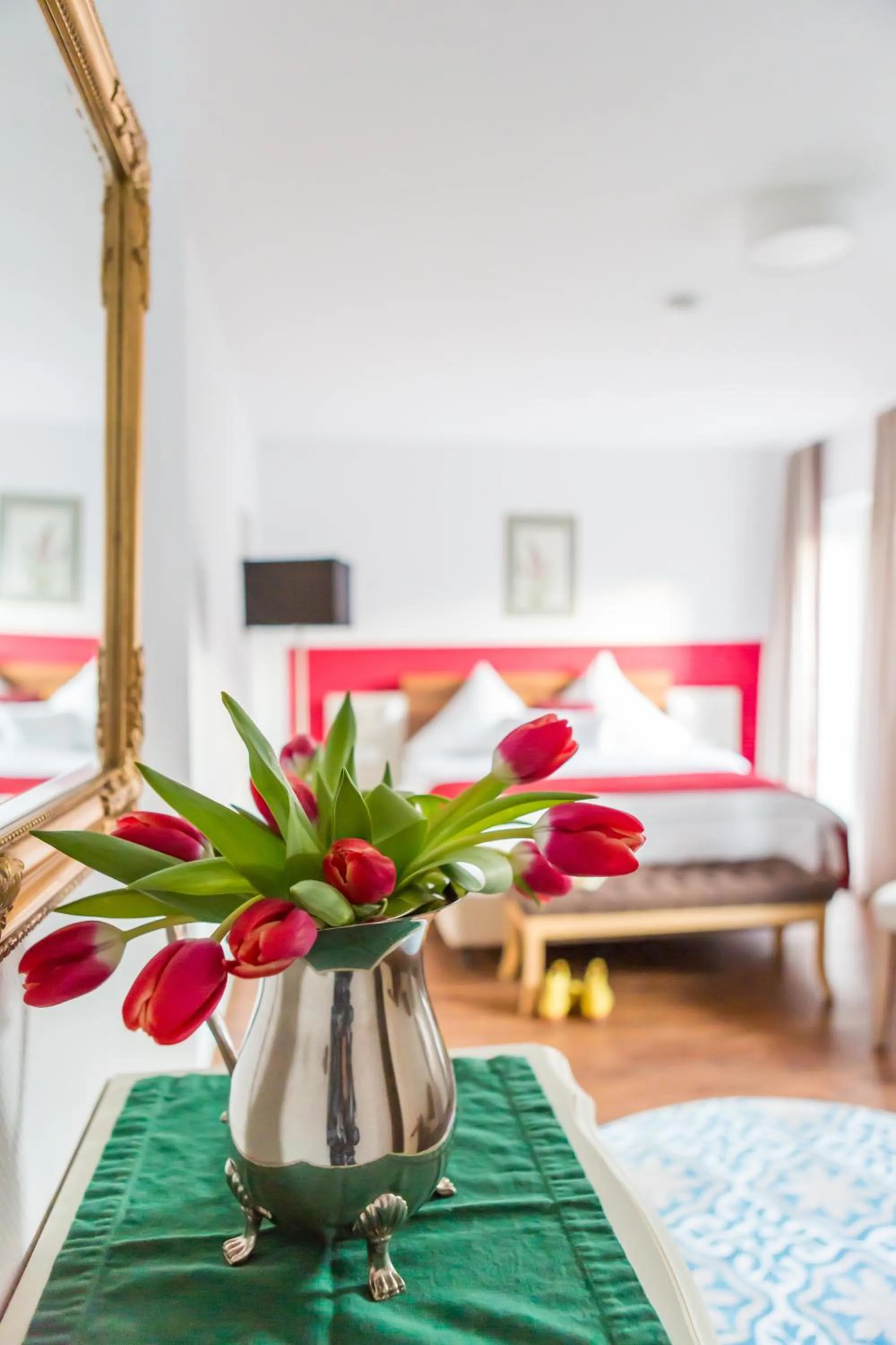 Bed in Hotel Vorderburg