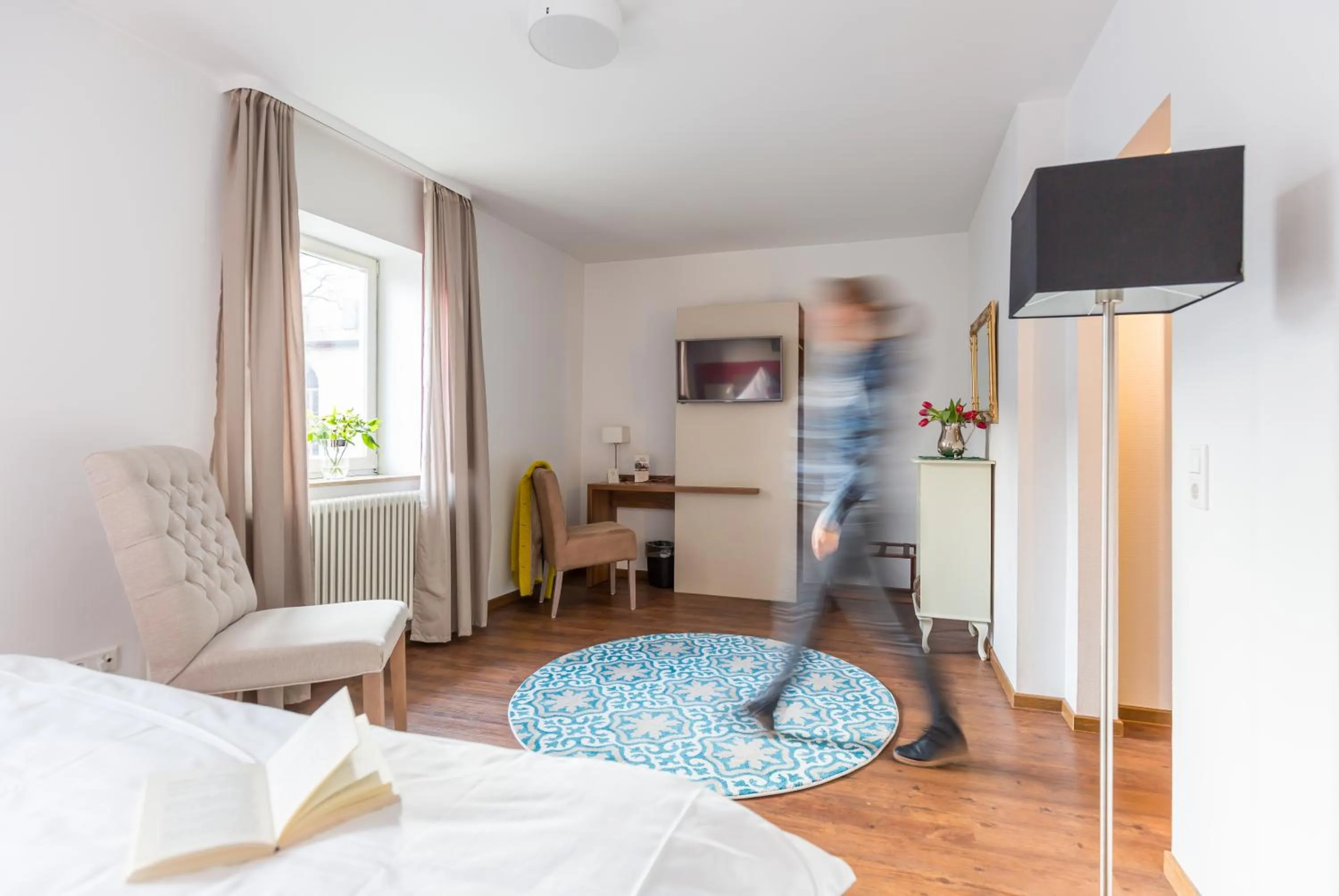 Bed in Hotel Vorderburg