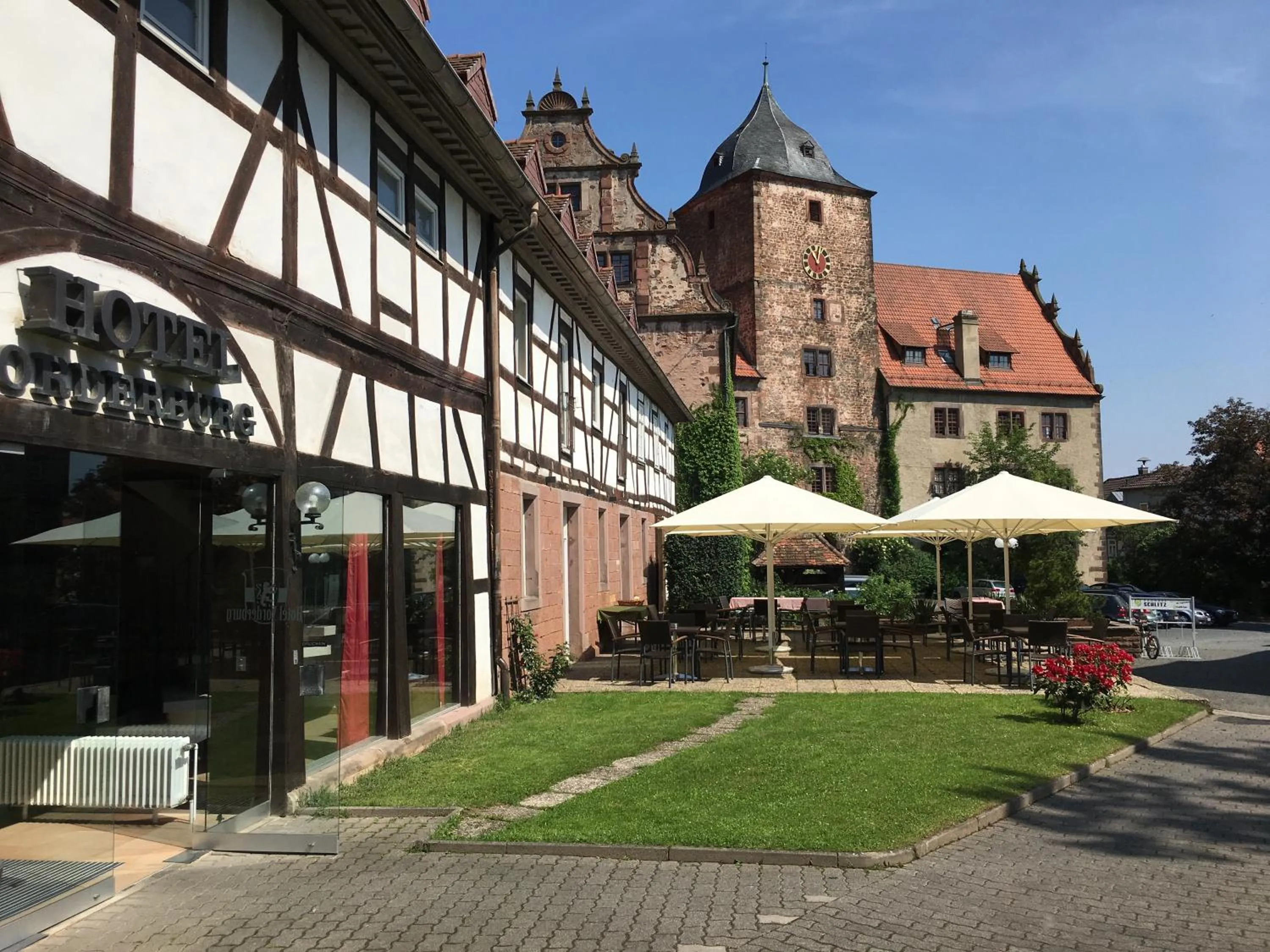 Patio in Hotel Vorderburg