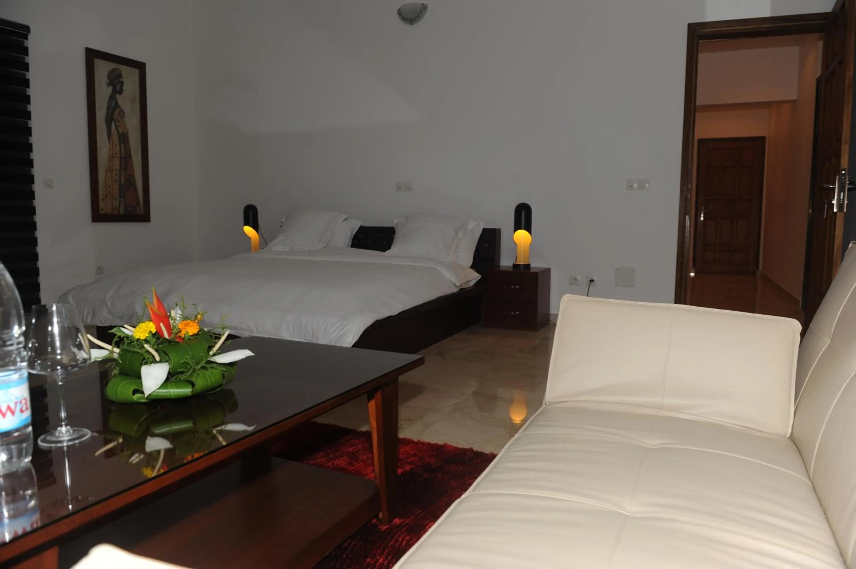 Photo of the whole room, Bed in Residence Helios